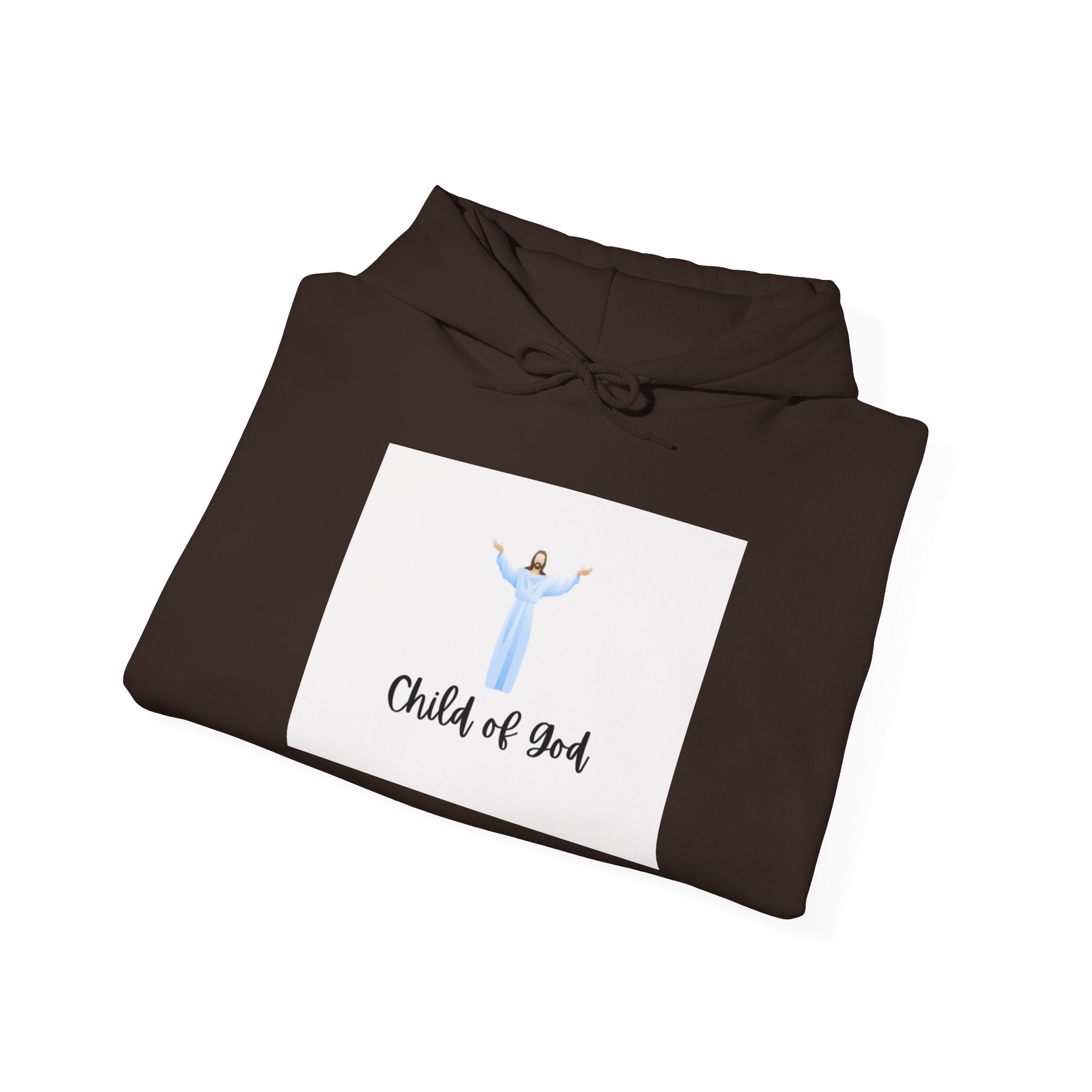 Child of God Hoodie – Christian Faith Sweatshirt with Jesus Illustration