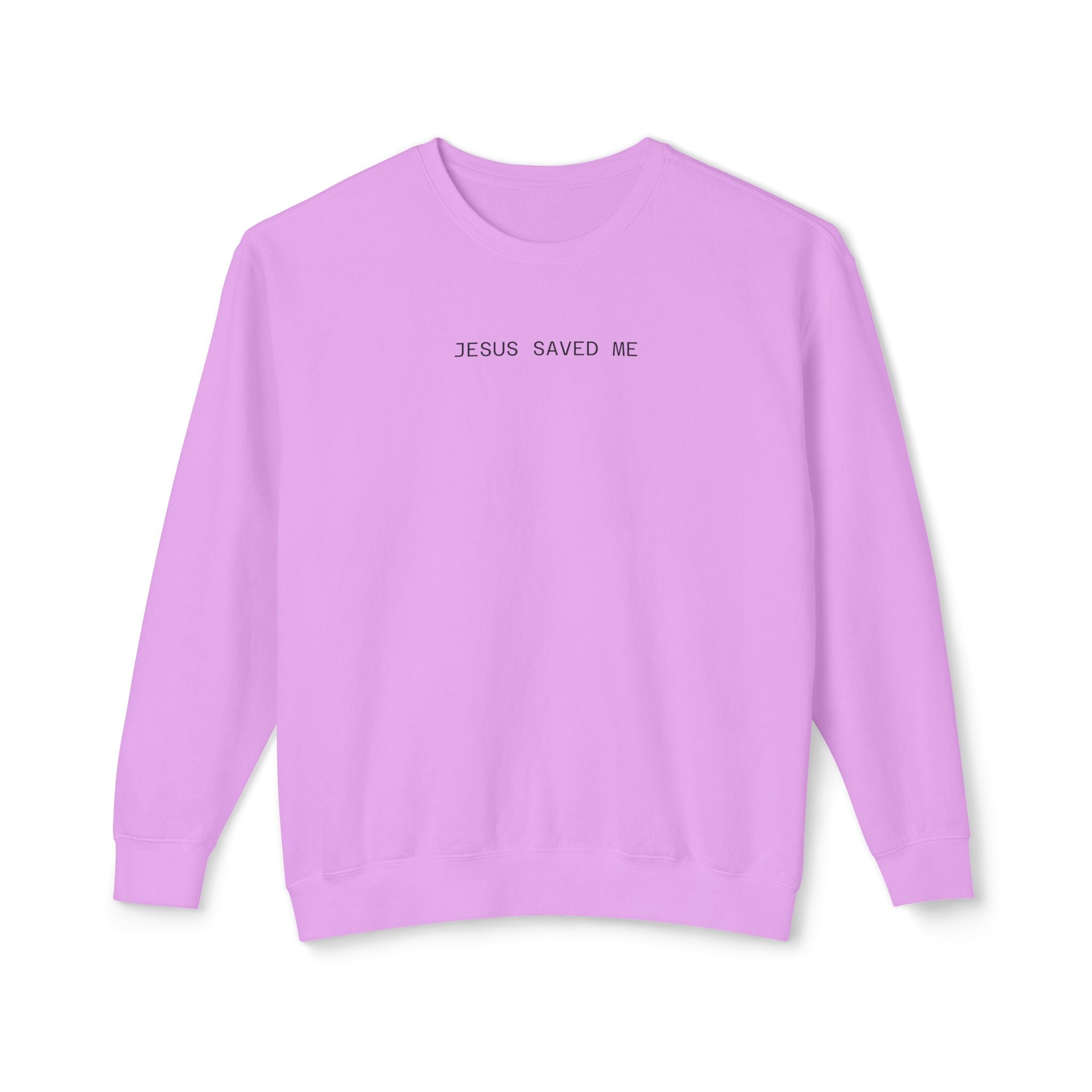 Jesus Saved Me Crewneck Minimalist Sweatshirt