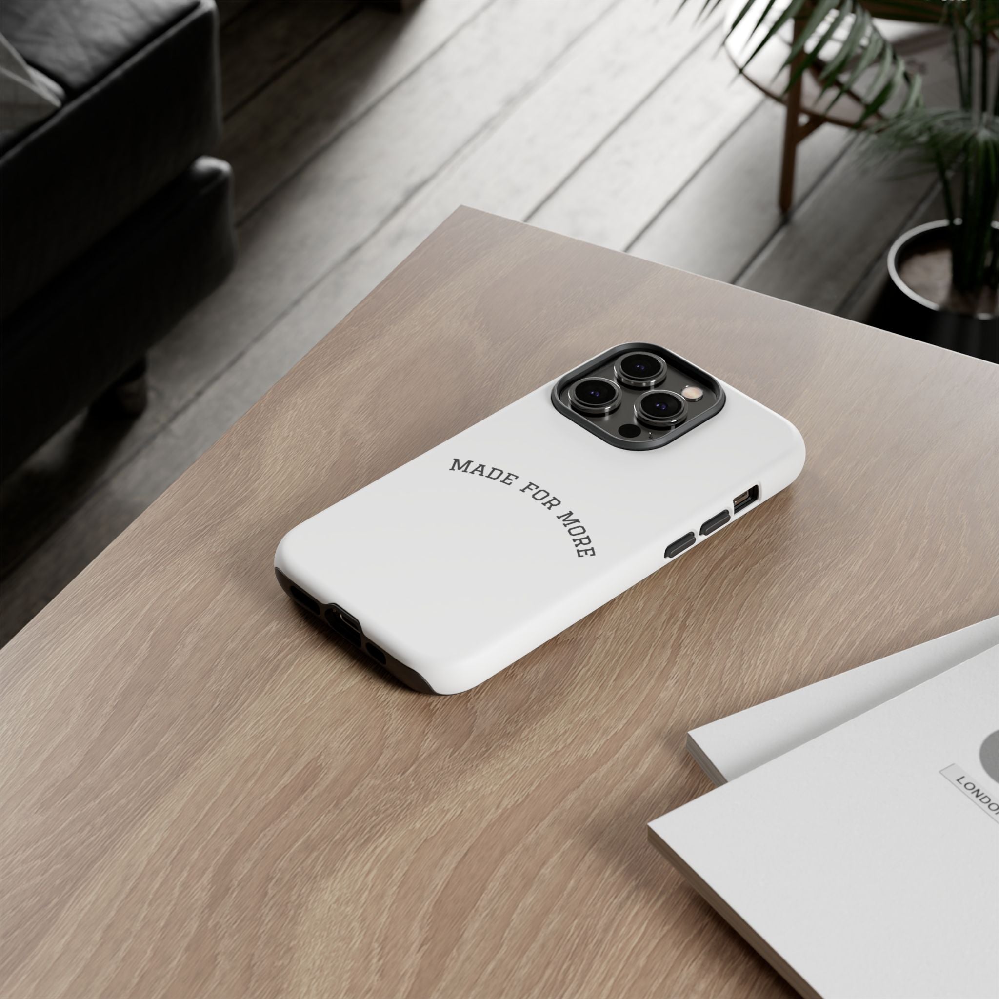 Made For More Tough Phone Case — Minimal Motivational Protective Cover
