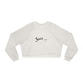 Jesus Saves Cropped Pullover — Women's Faith-inspired Fleece Top