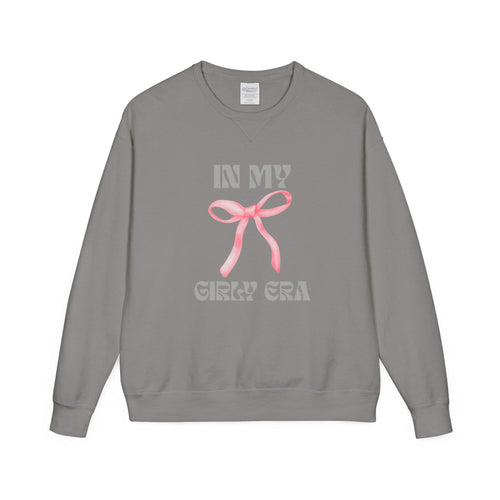 "In My Girly Era" Pink Ribbon Graphic Sweatshirt