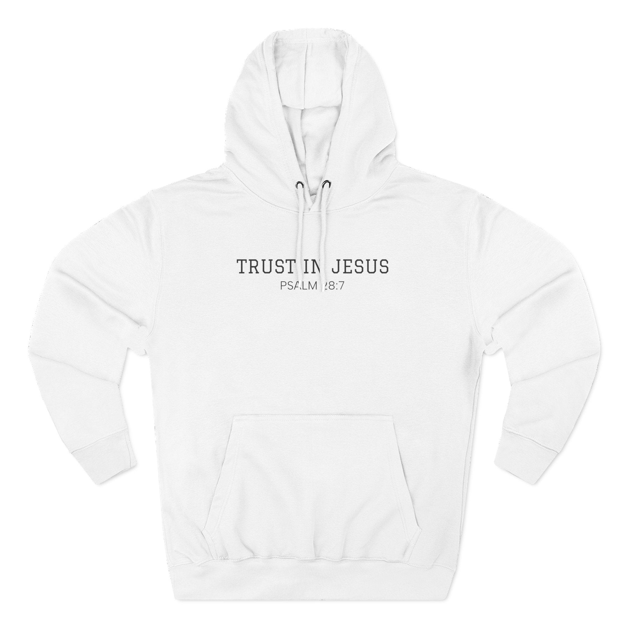 Trust in Jesus  Men's Hoodie — Minimal Christian Faith Pullover