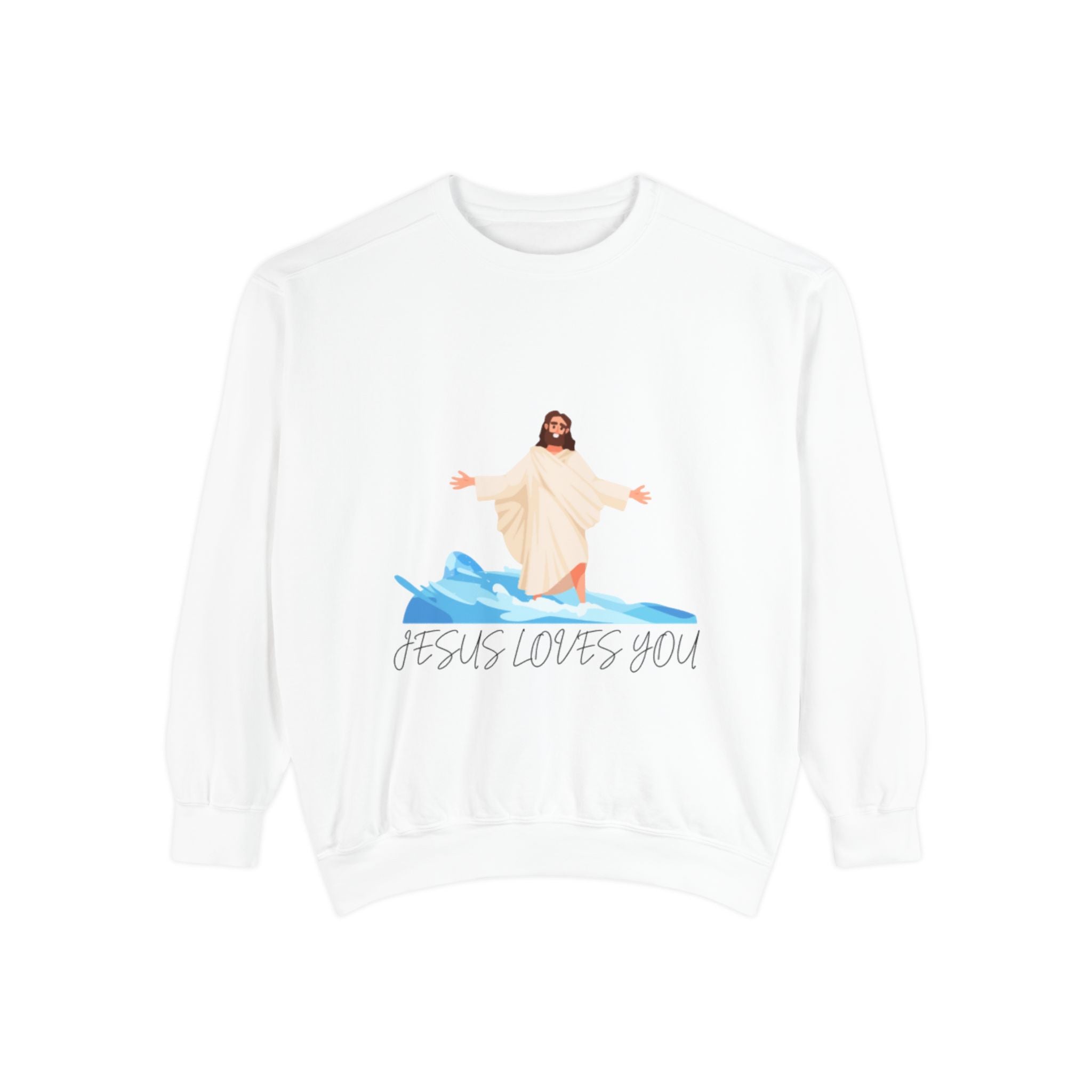 Jesus Loves You Sweatshirt — Christian Faith Graphic Crewneck