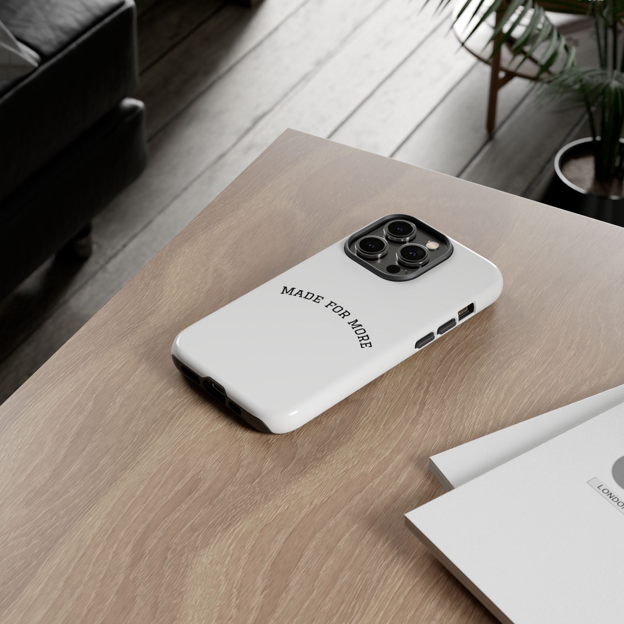 Made For More Tough Phone Case — Minimal Motivational Protective Cover