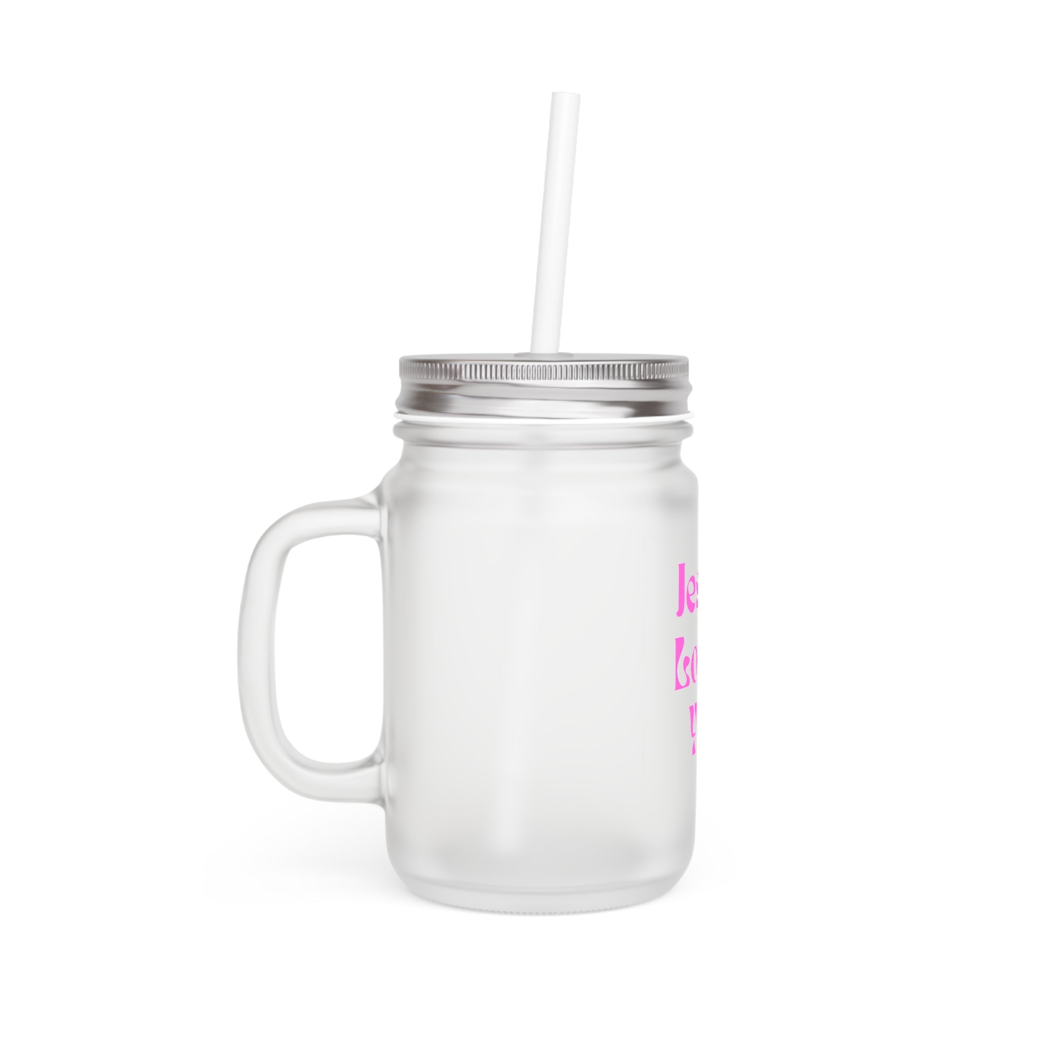 Jesus Loves You Mason Jar | Religious Scripture Drink Tumbler