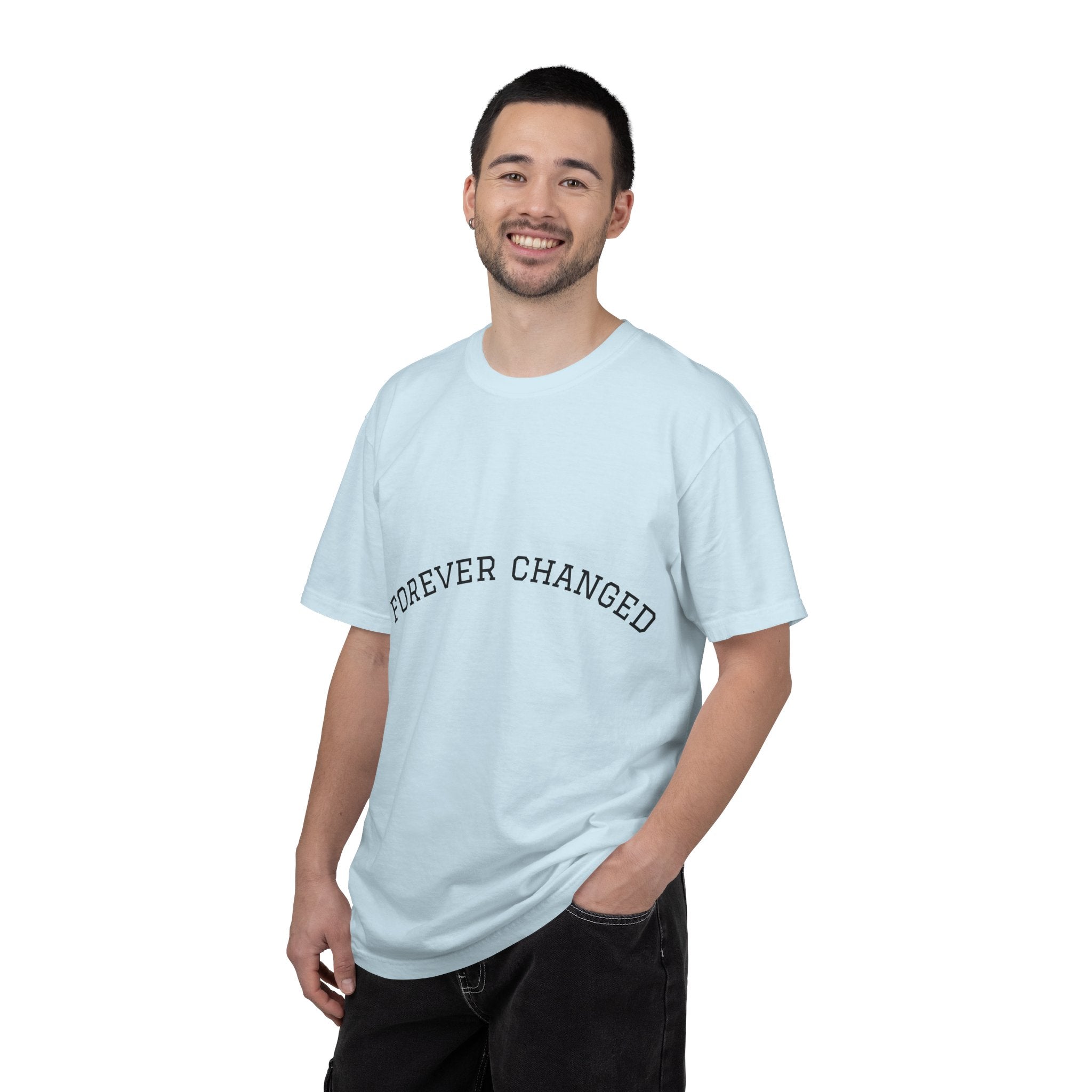 Forever Changed T-shirt Minimalist Curved Text Tee