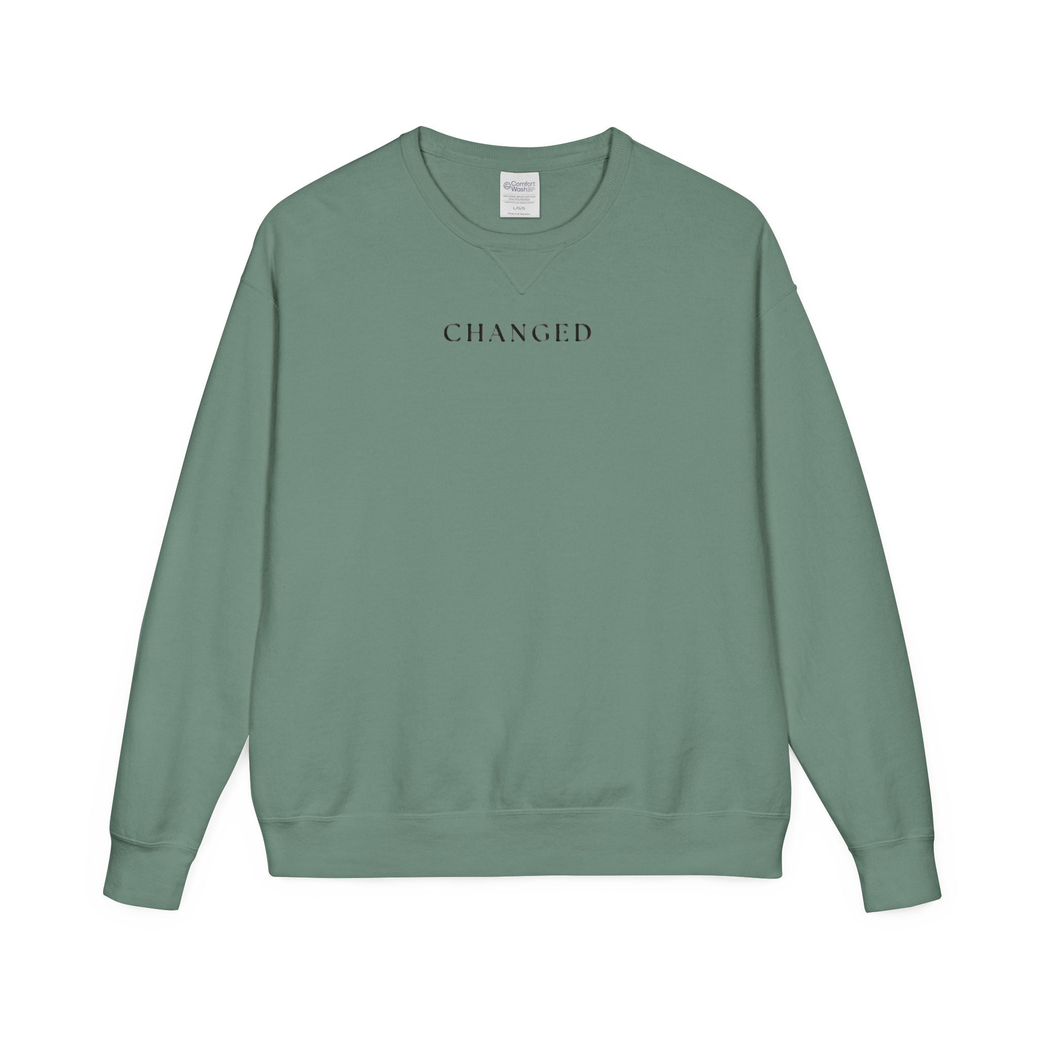 Changed Crewneck Sweatshirt — Minimal Inspirational Pullover