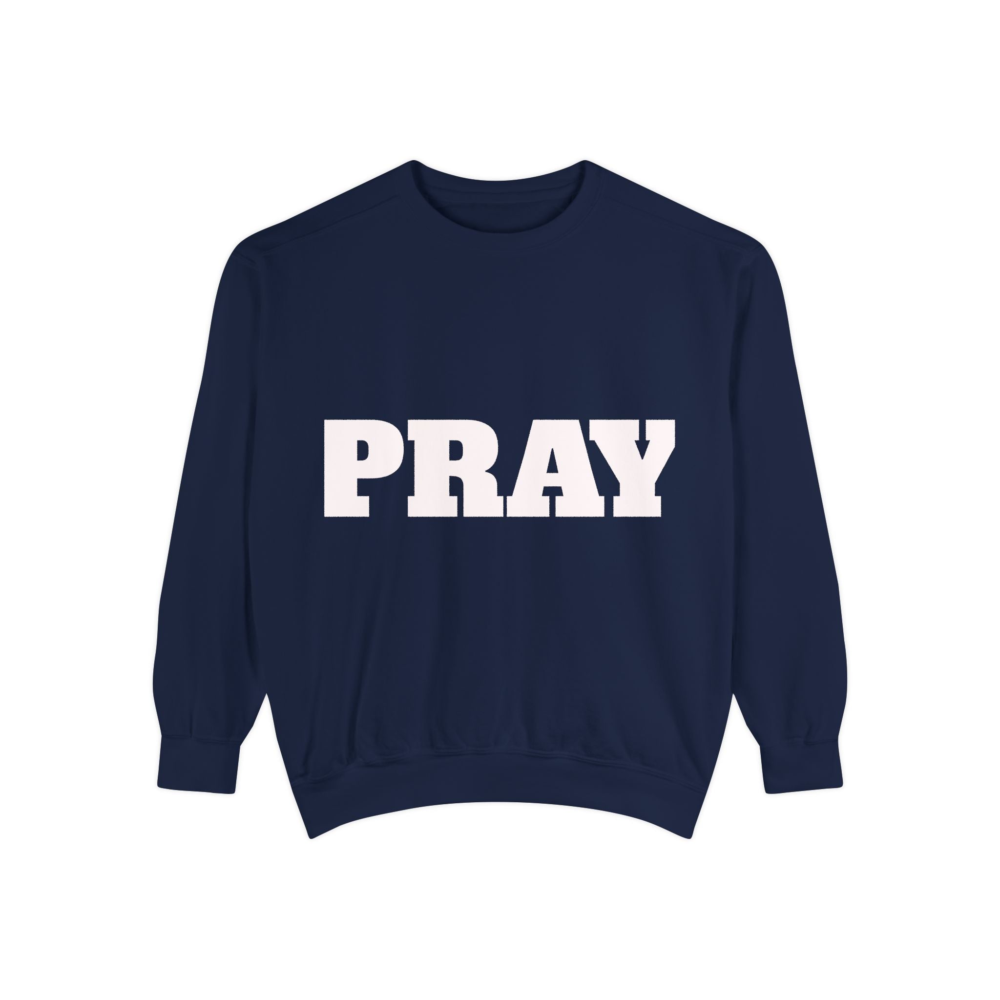 Pray Script Sweatshirt Inspirational Faith Prayer Pullover