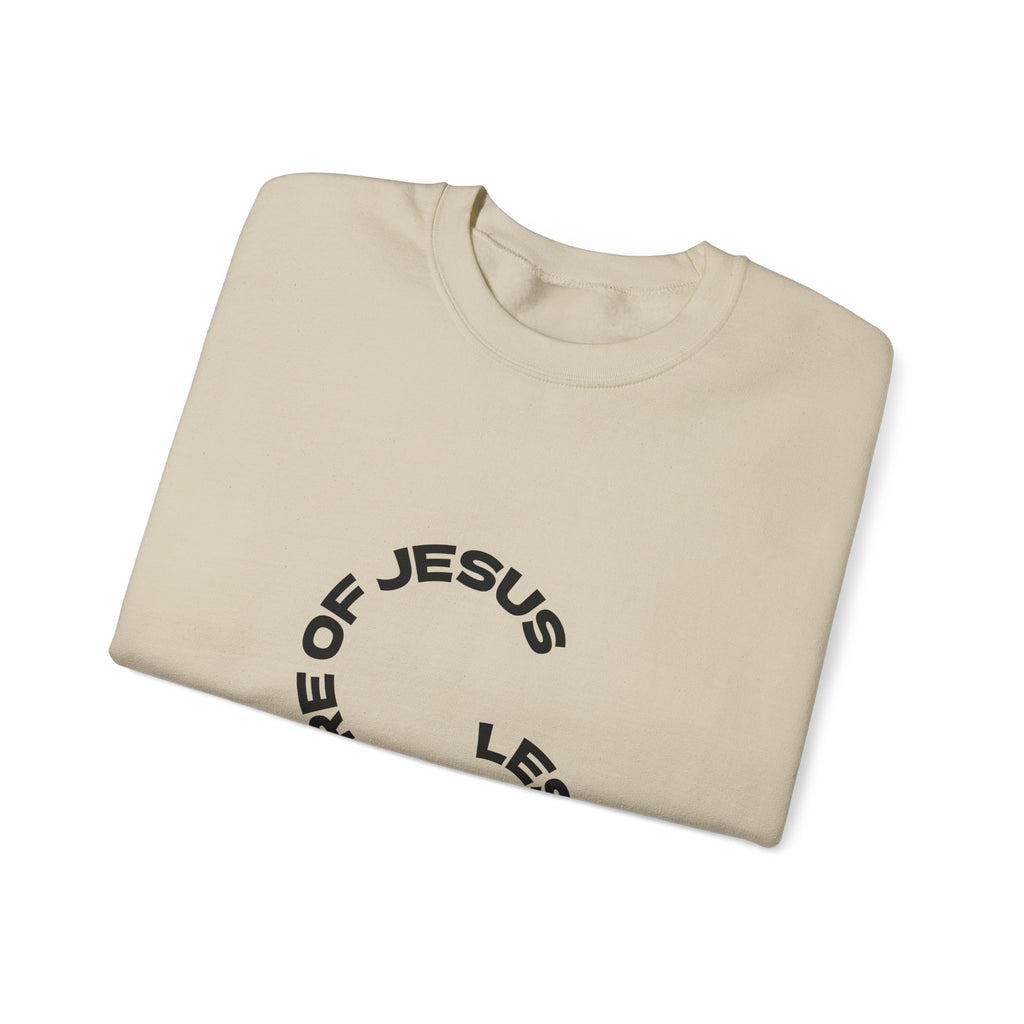 Christian Crewneck Sweatshirt — "Love God | Love Others" Jesus Circle Graphic