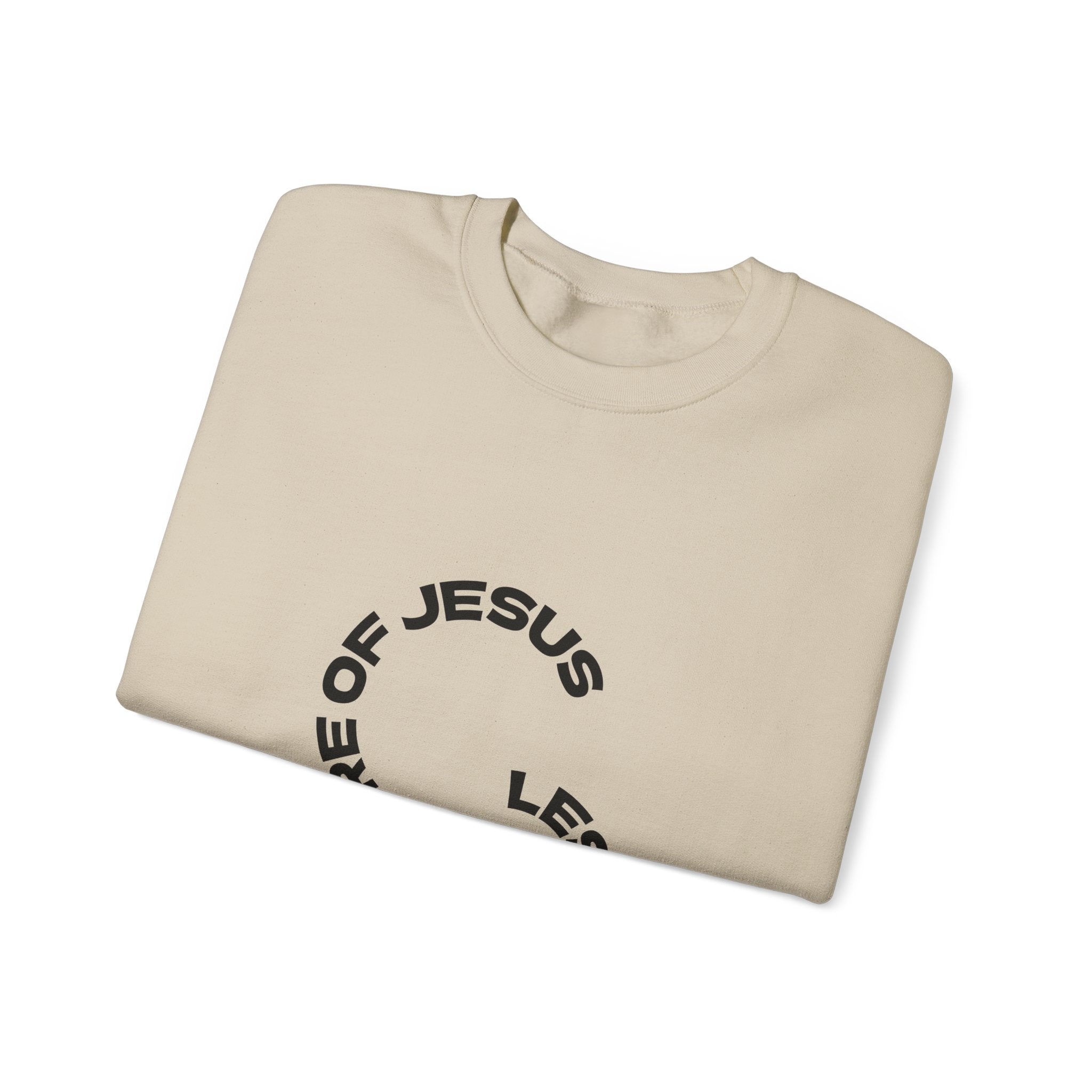 Christian Crewneck Sweatshirt — "Love God | Love Others" Jesus Circle Graphic