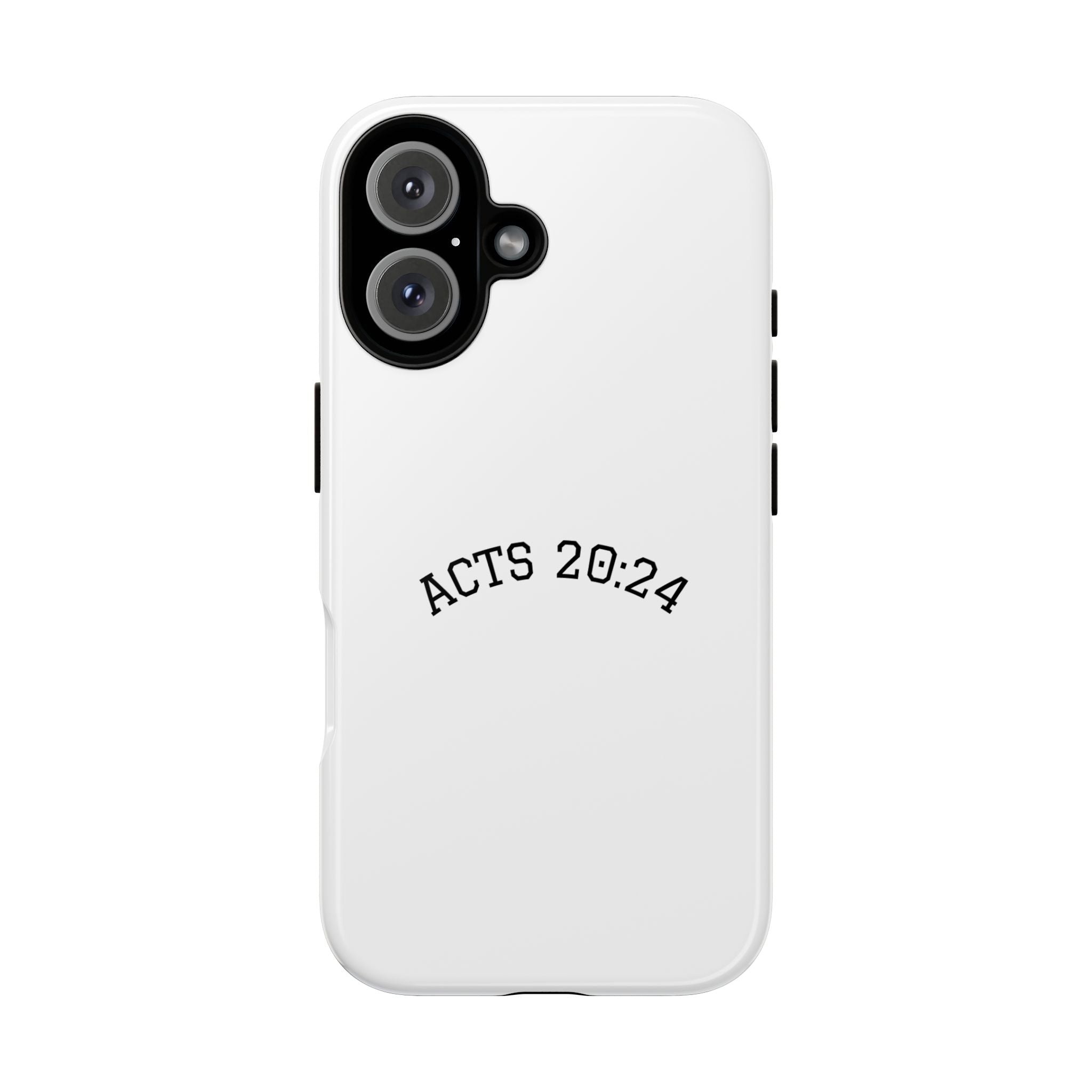 Acts 20:24 Phone Case — Minimal Christian Scripture Tough Case