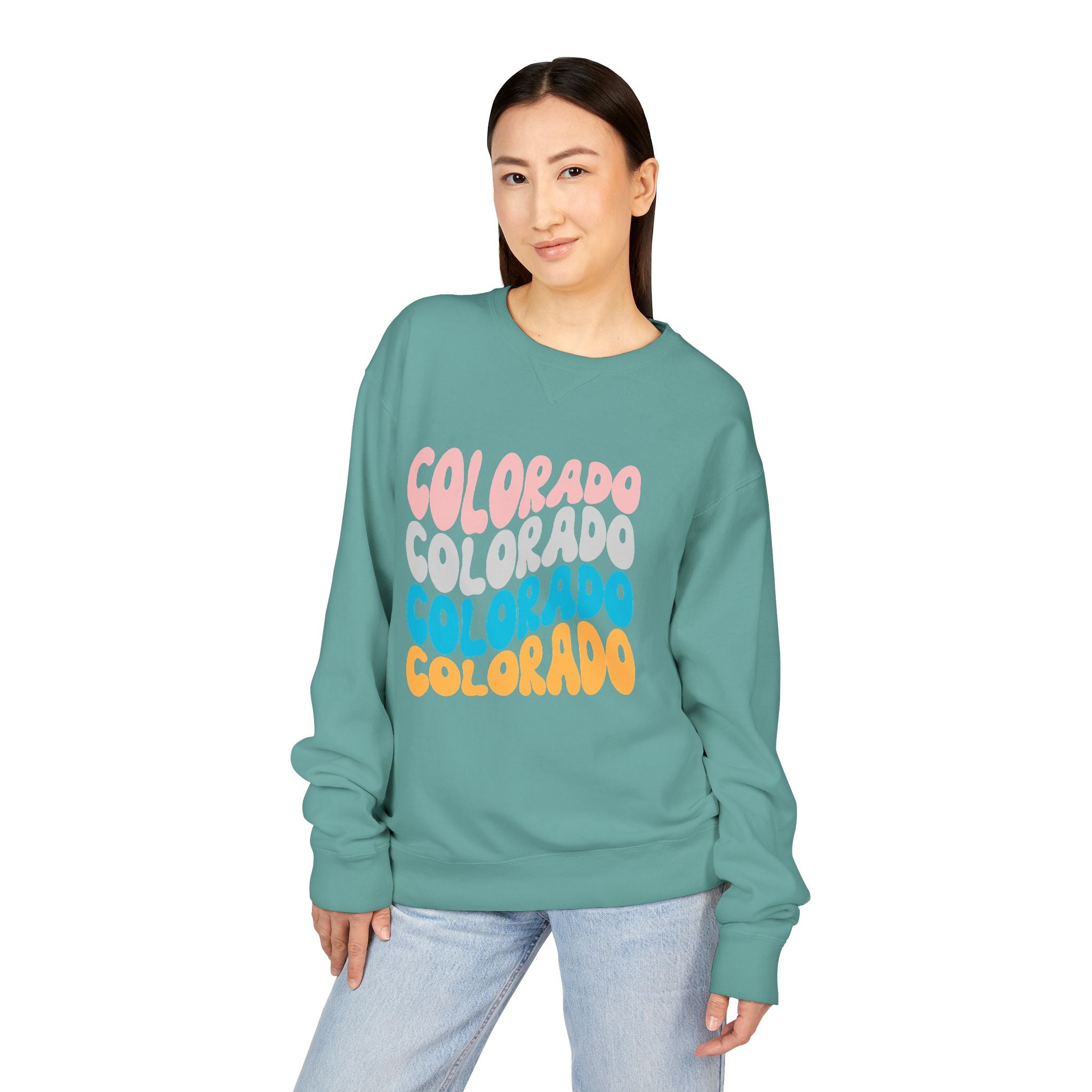 Colorado Retro Stack Crewneck Sweatshirt