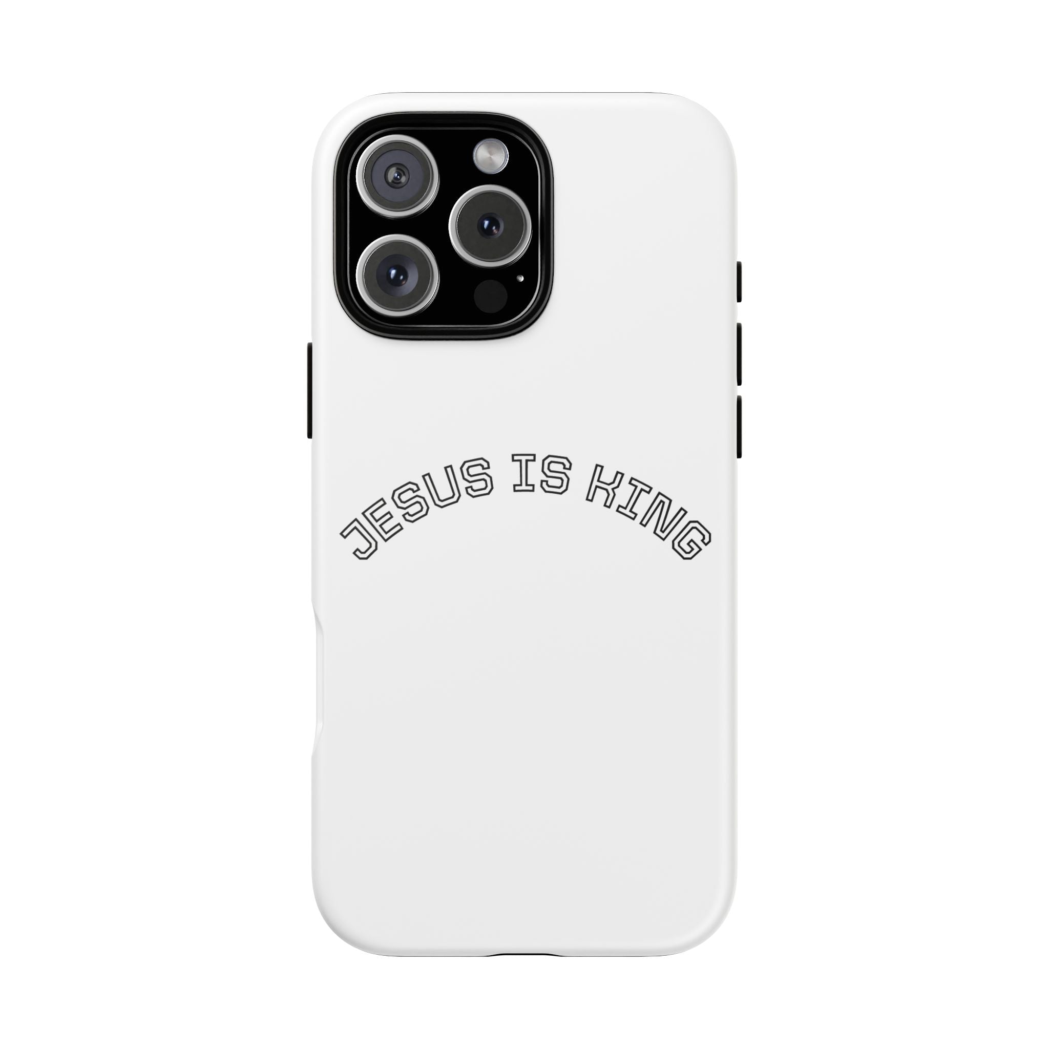 Phone Case — "Jesus Is King" Minimal Religious Protective Cover