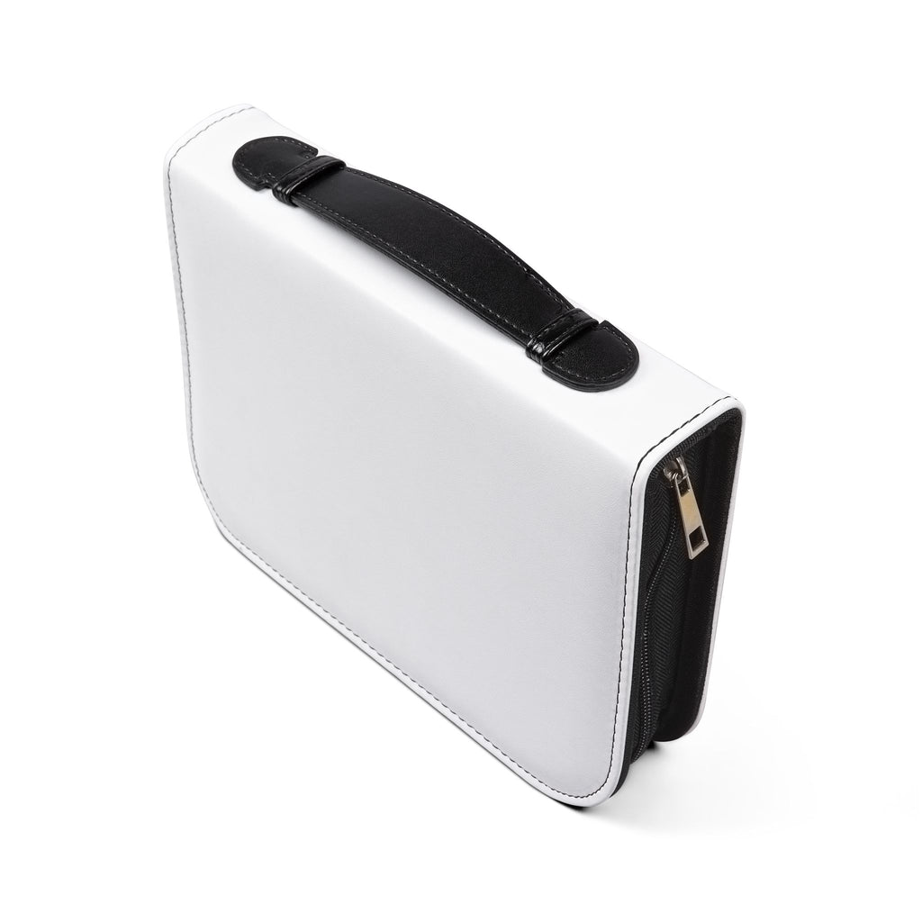 Bible Cover — 'Jesus Loves You' Pink Text Zippered Bible Organizer