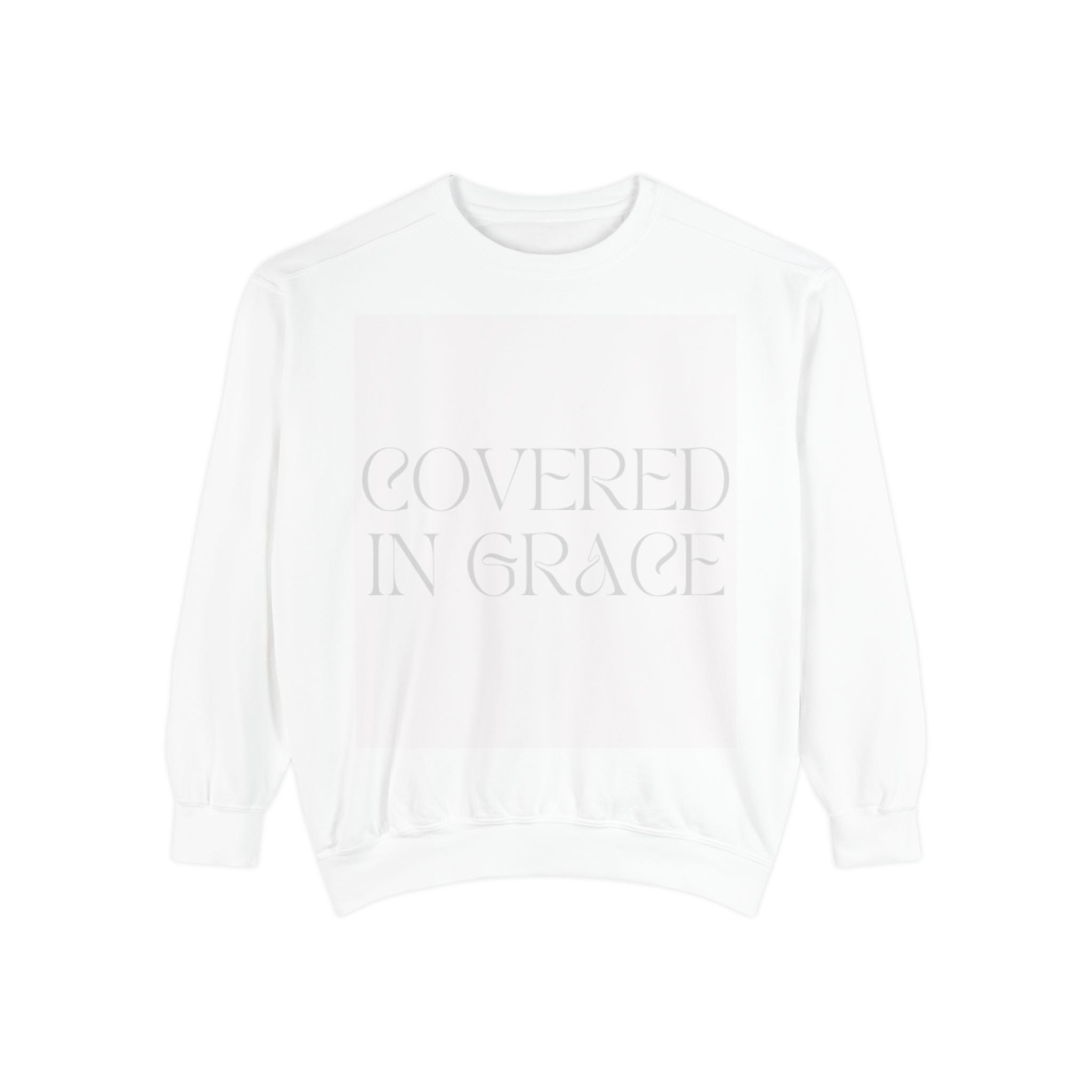 Covered in Grace Sweatshirt — Inspirational Christian Crewneck