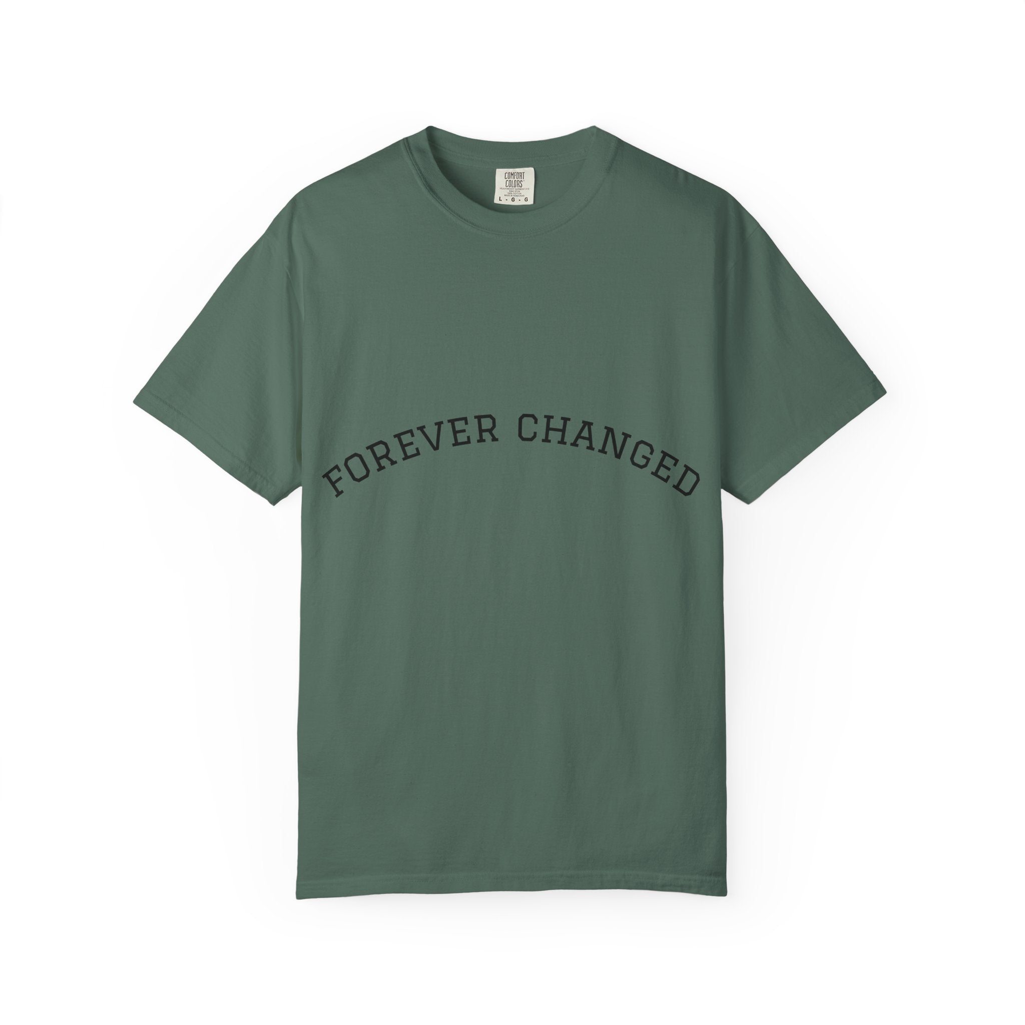Forever Changed T-shirt Minimalist Curved Text Tee