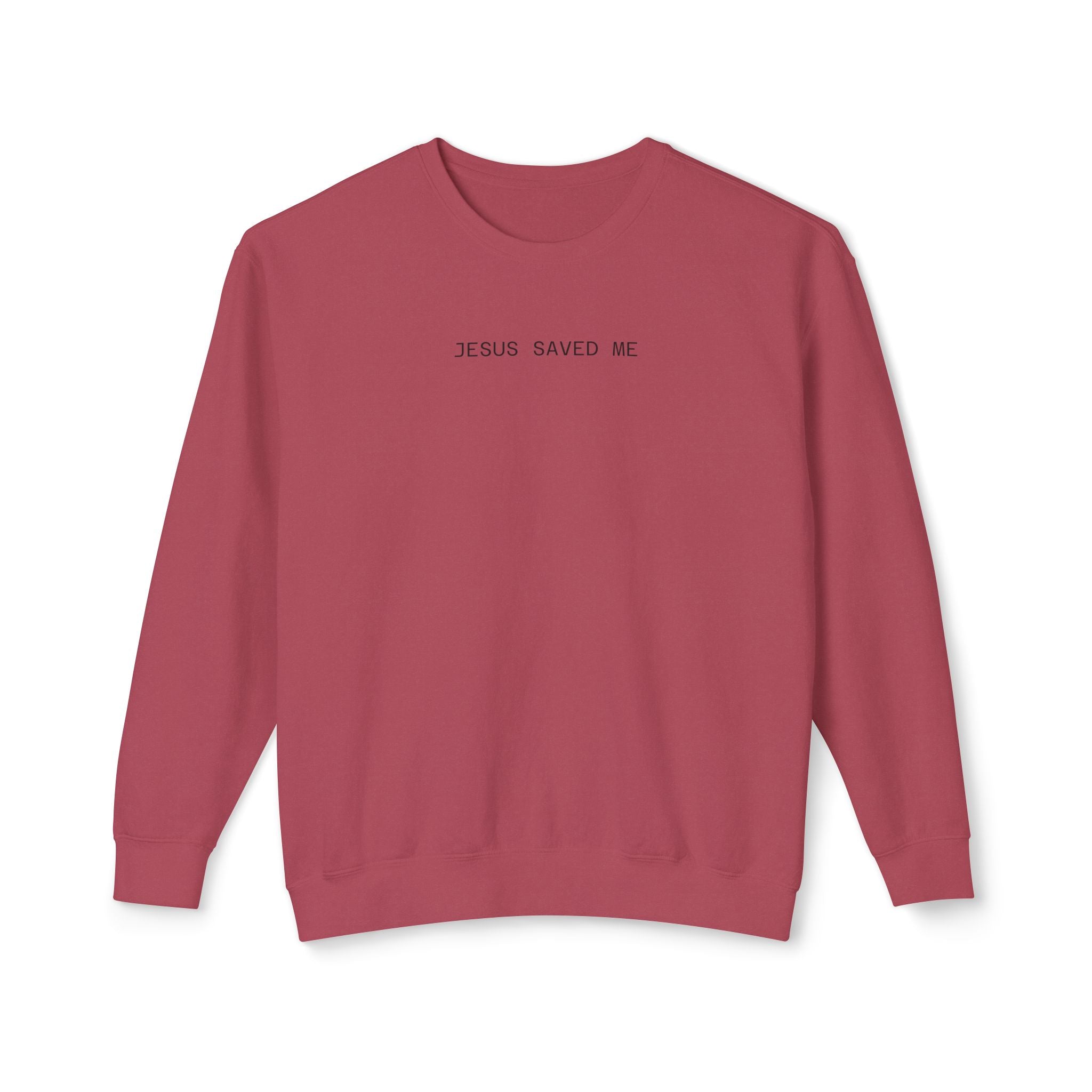 Jesus Saved Me Crewneck Minimalist Sweatshirt