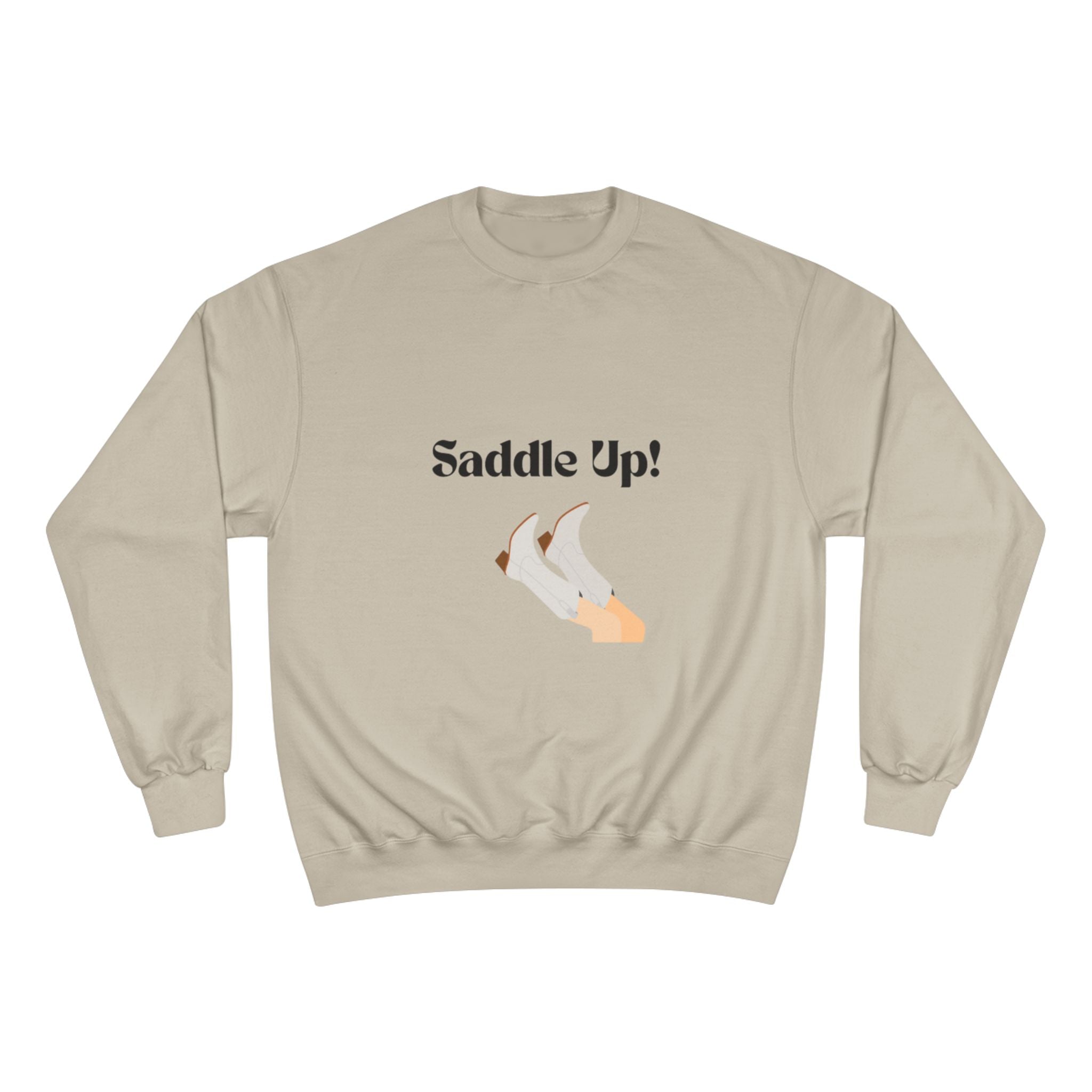 Saddle Up! Champion Sweatshirt — Western Cowboy Graphic Crewneck