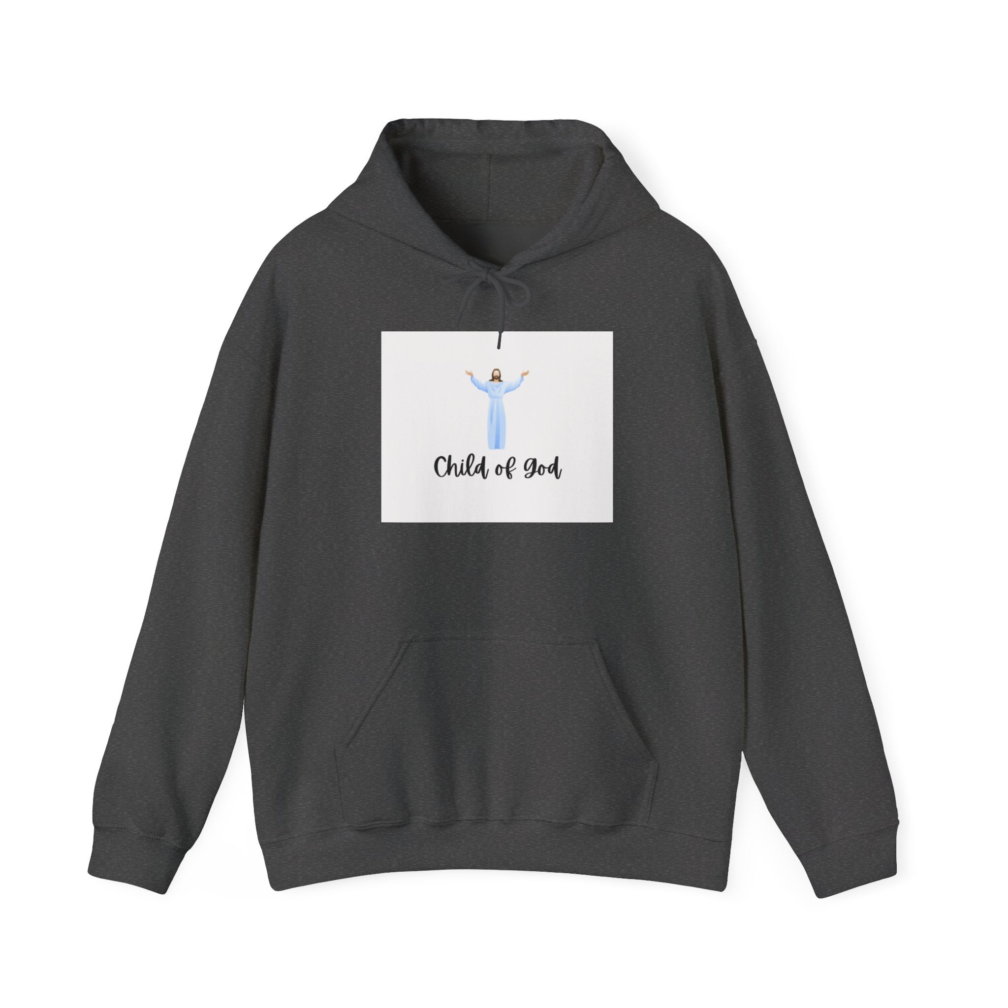 Child of God Hoodie – Christian Faith Sweatshirt with Jesus Illustration