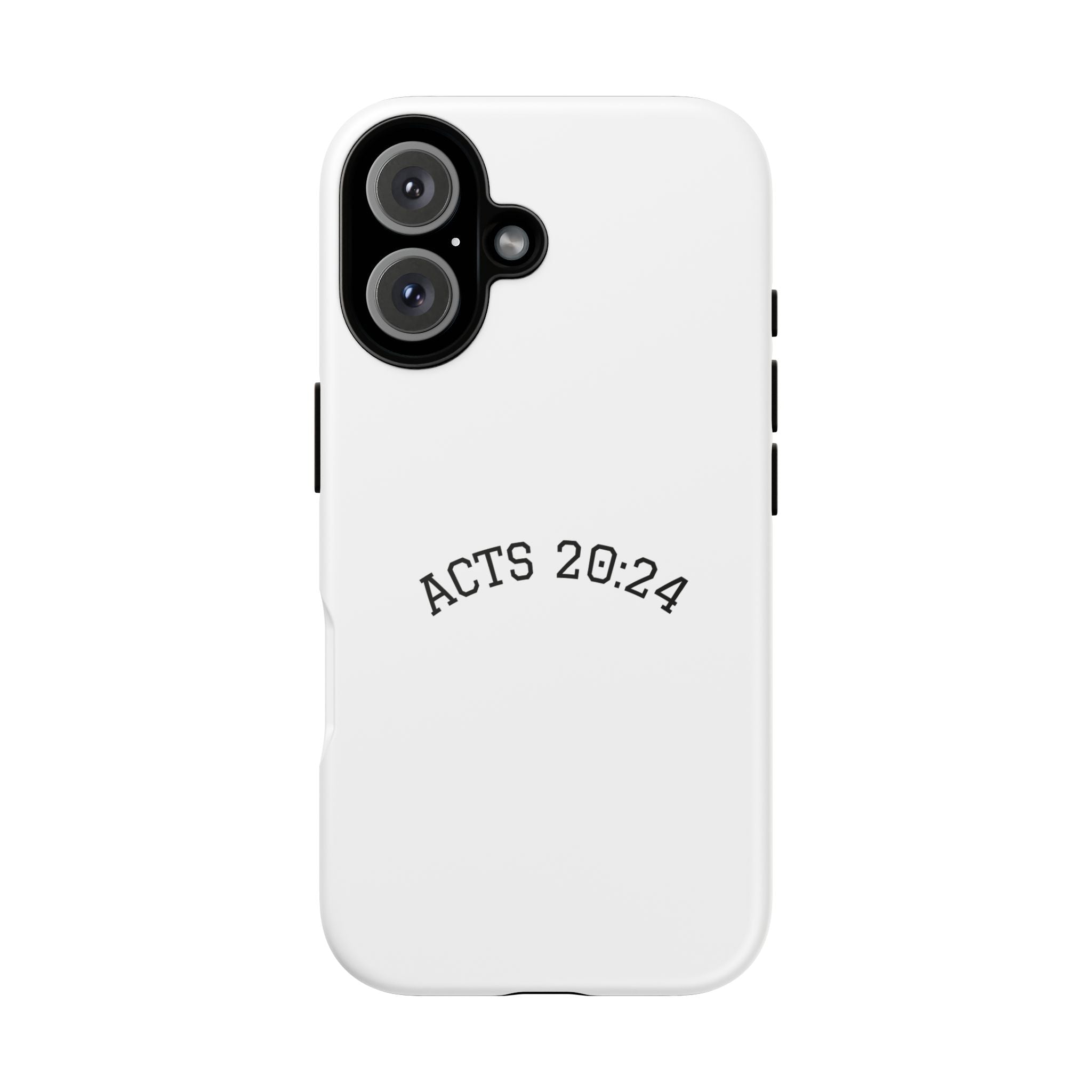 Acts 20:24 Phone Case — Minimal Christian Scripture Tough Case