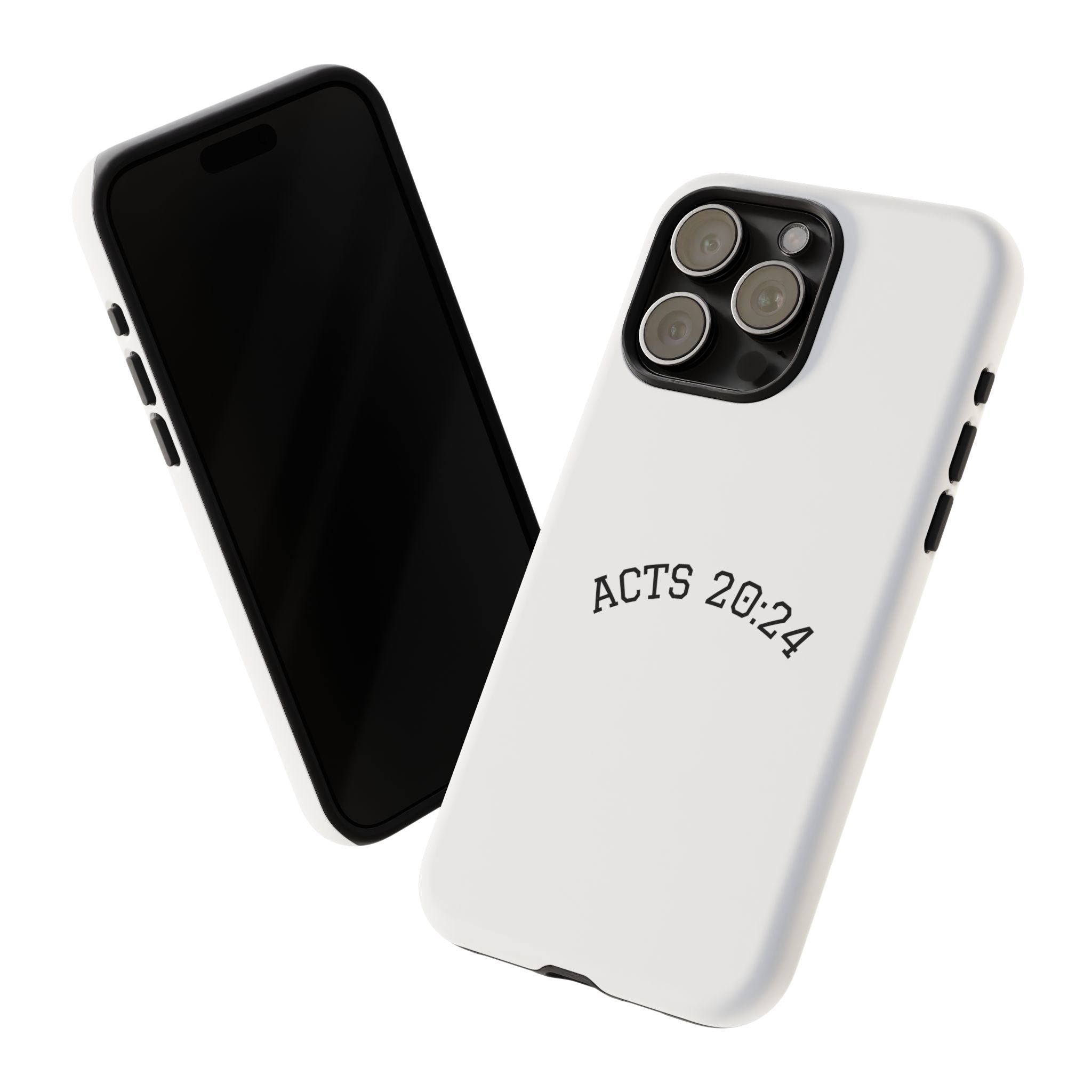 Acts 20:24 Phone Case — Minimal Christian Scripture Tough Case