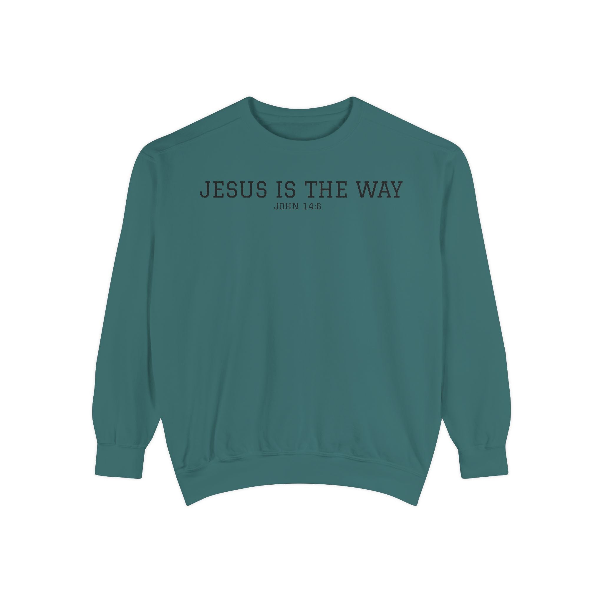 Jesus Is The Way Sweatshirt — Faith-Based Crewneck (John 14:6)