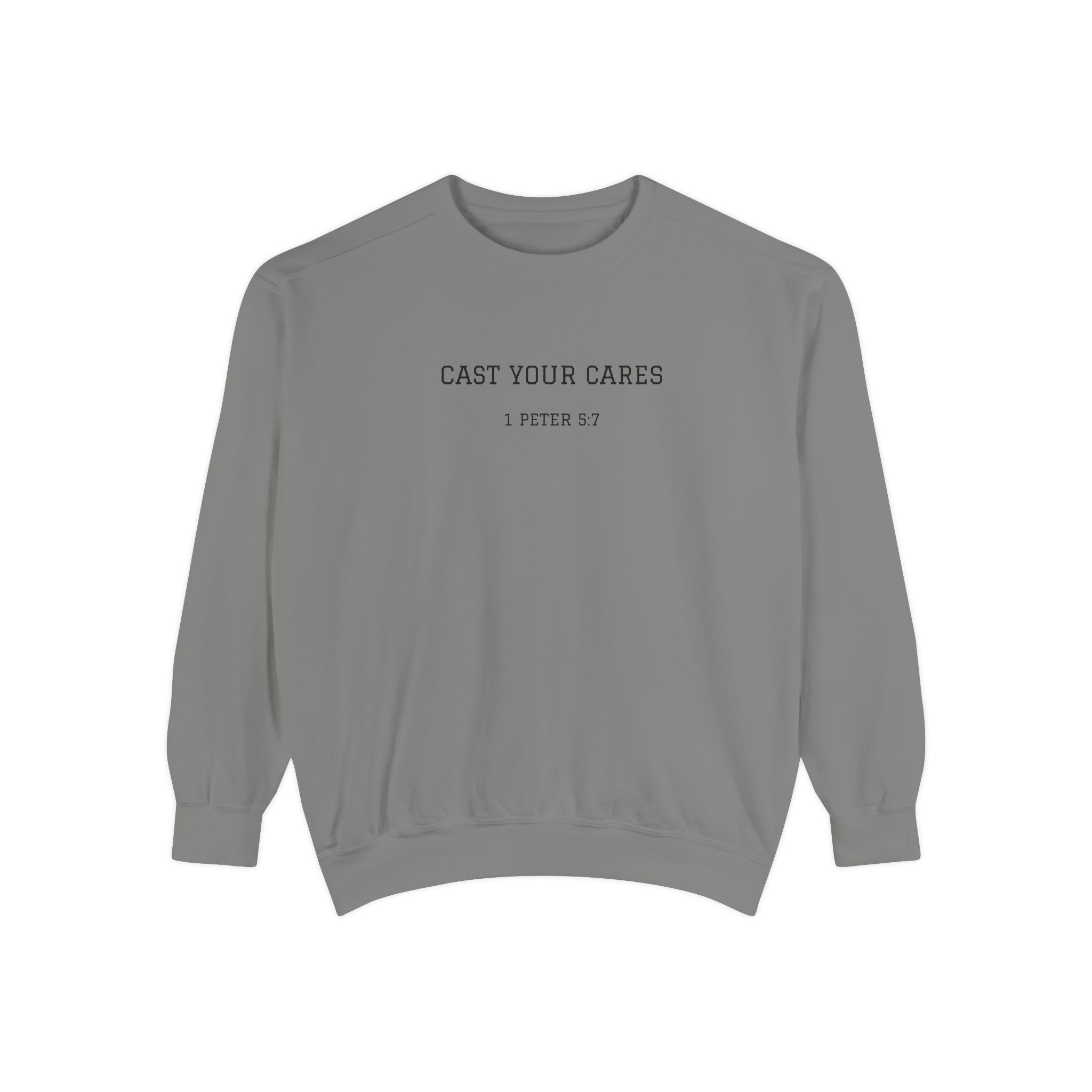 Cast Your Cares Sweatshirt — Comfort with Encouragement ]