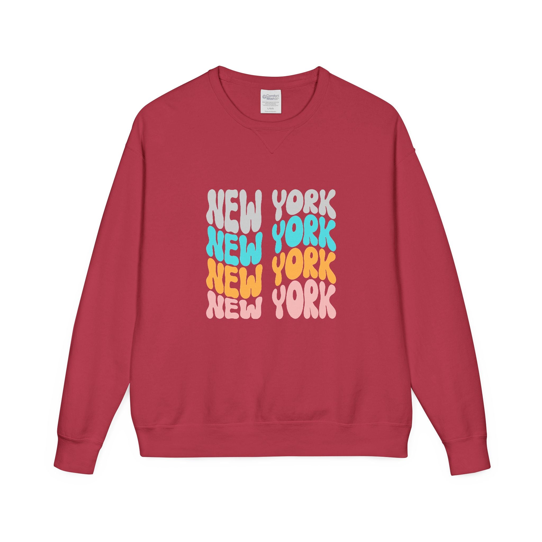 New York Retro Bubble Crewneck Sweatshirt
