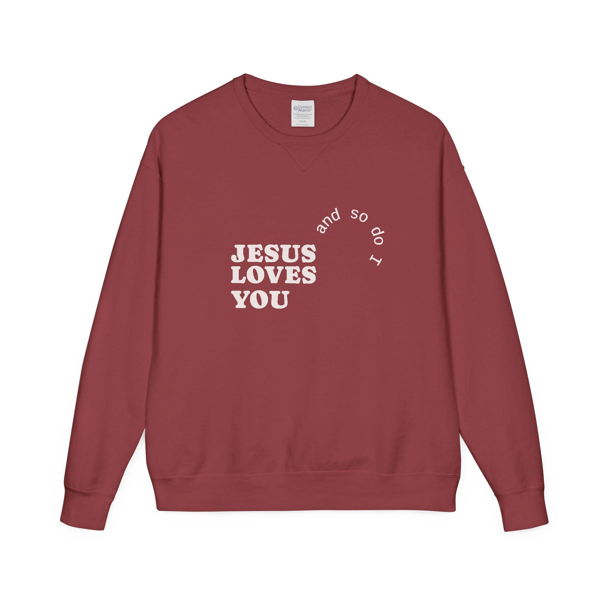 Jesus Loves You Crewneck — Warm, Meaningful Comfort