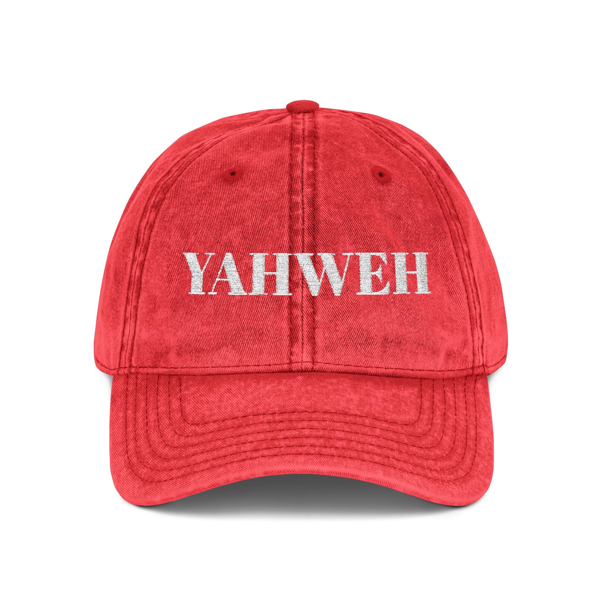 YAHWEH embroidered Vintage Cap | Religious Scripture Baseball Hat