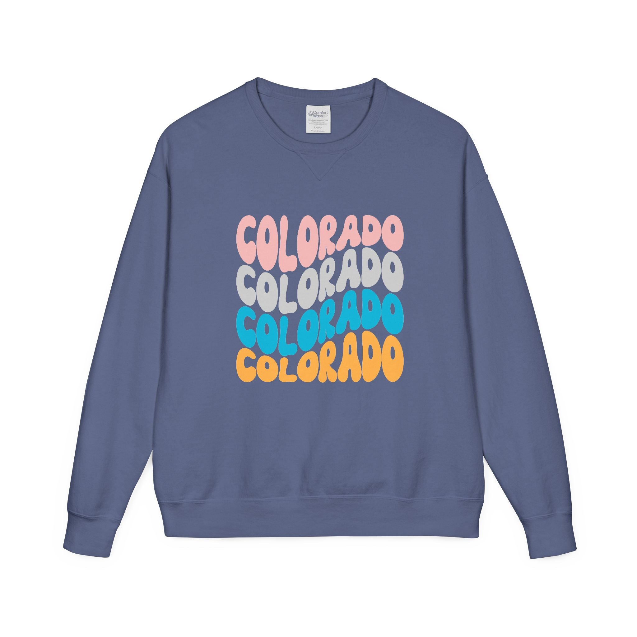 Colorado Retro Stack Crewneck Sweatshirt
