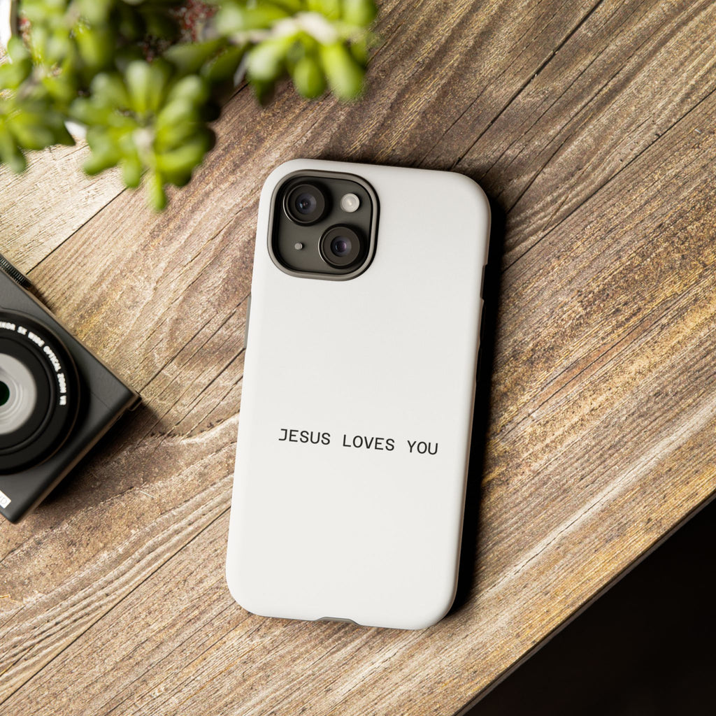 Jesus Loves You Tough Phone Case