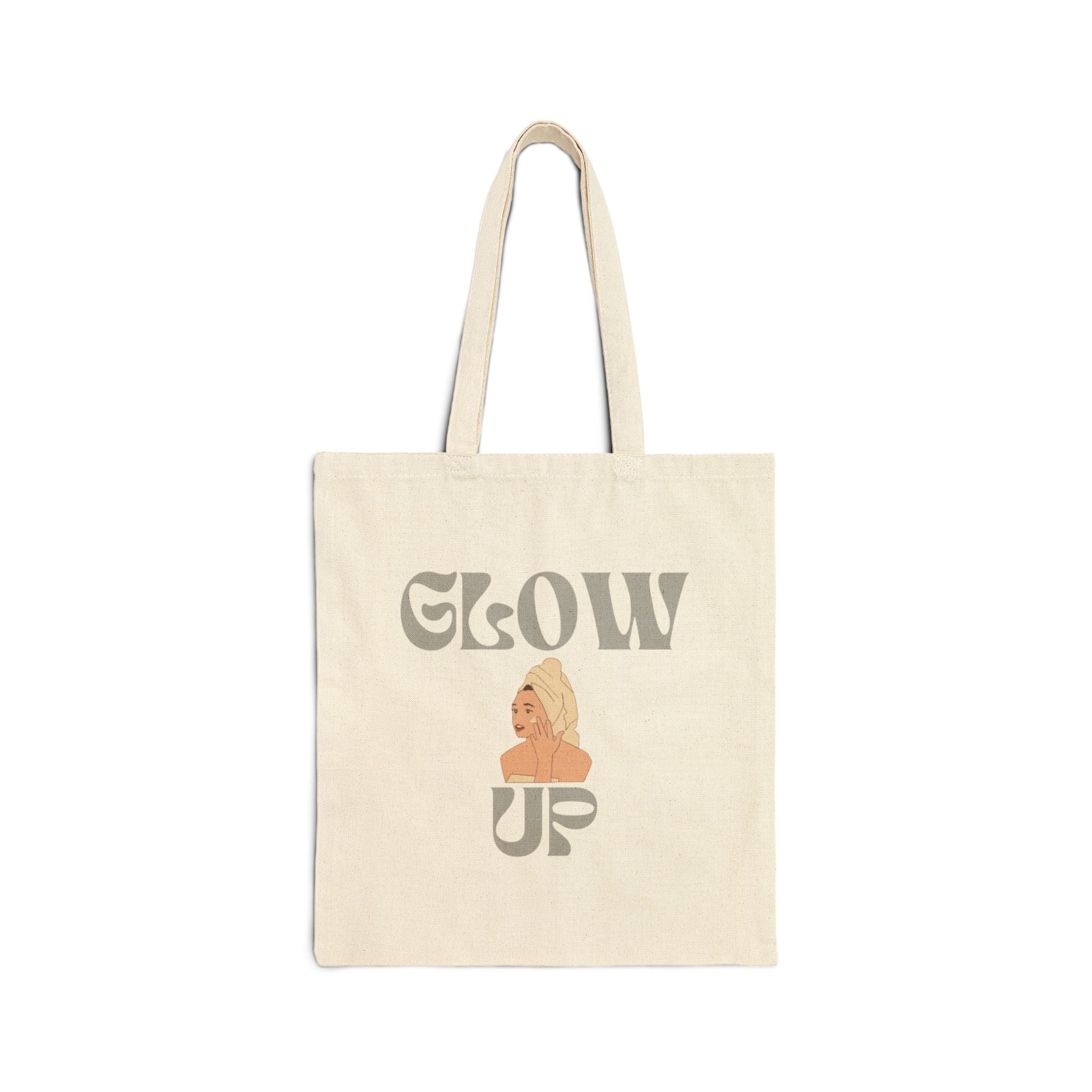 Tote Bag — "Glow Up" Retro Woman Canvas Tote