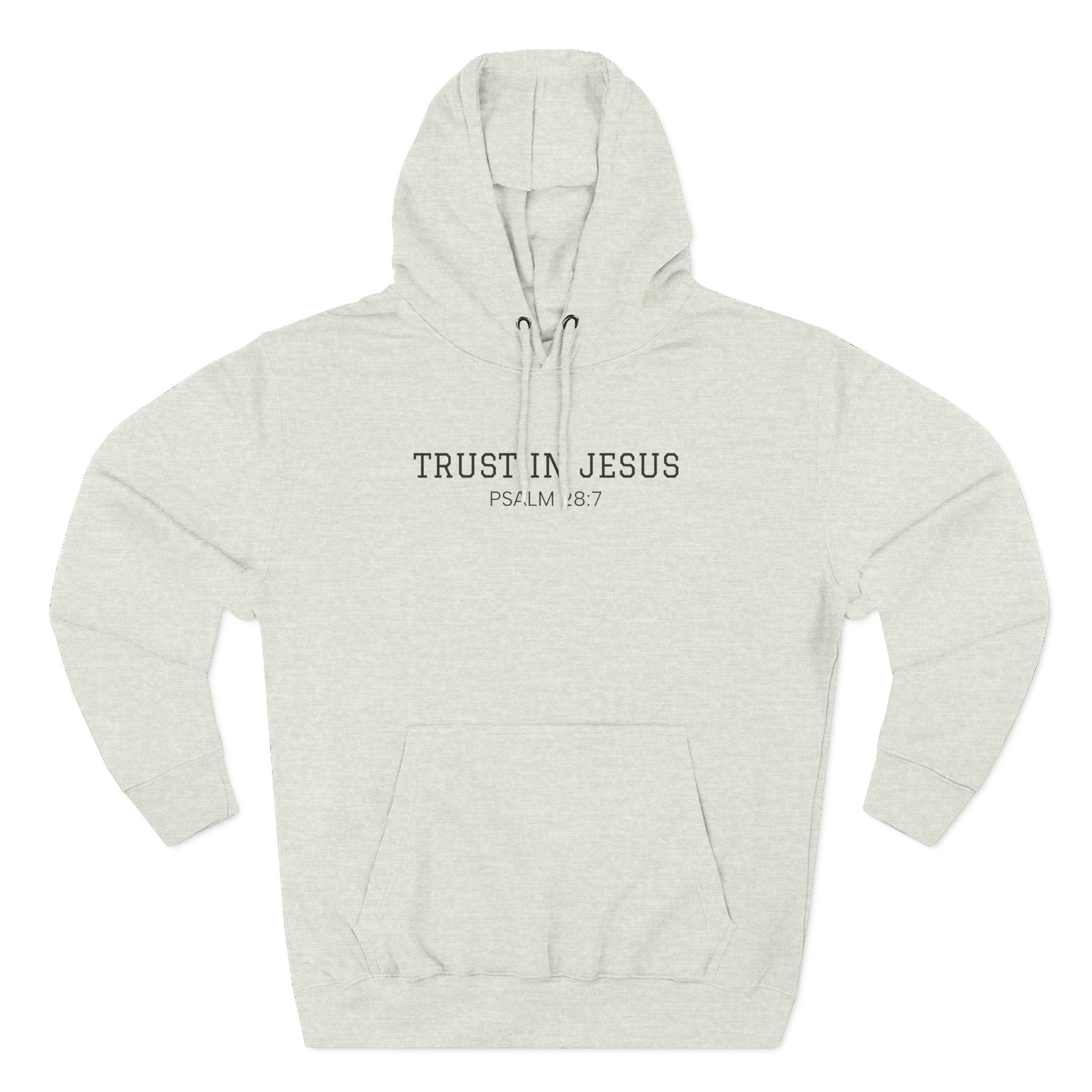 Trust in Jesus  Men's Hoodie — Minimal Christian Faith Pullover