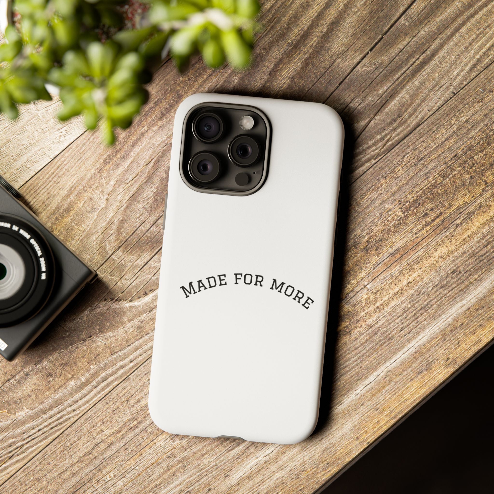 Made For More Tough Phone Case — Minimal Motivational Protective Cover