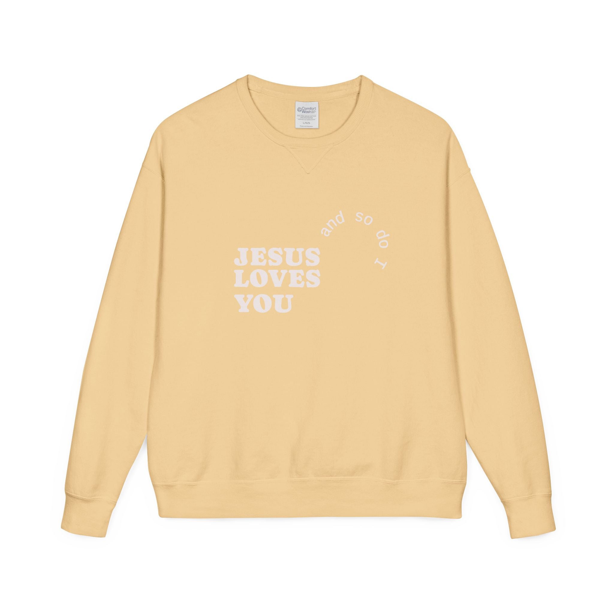 Jesus Loves You Crewneck — Warm, Meaningful Comfort