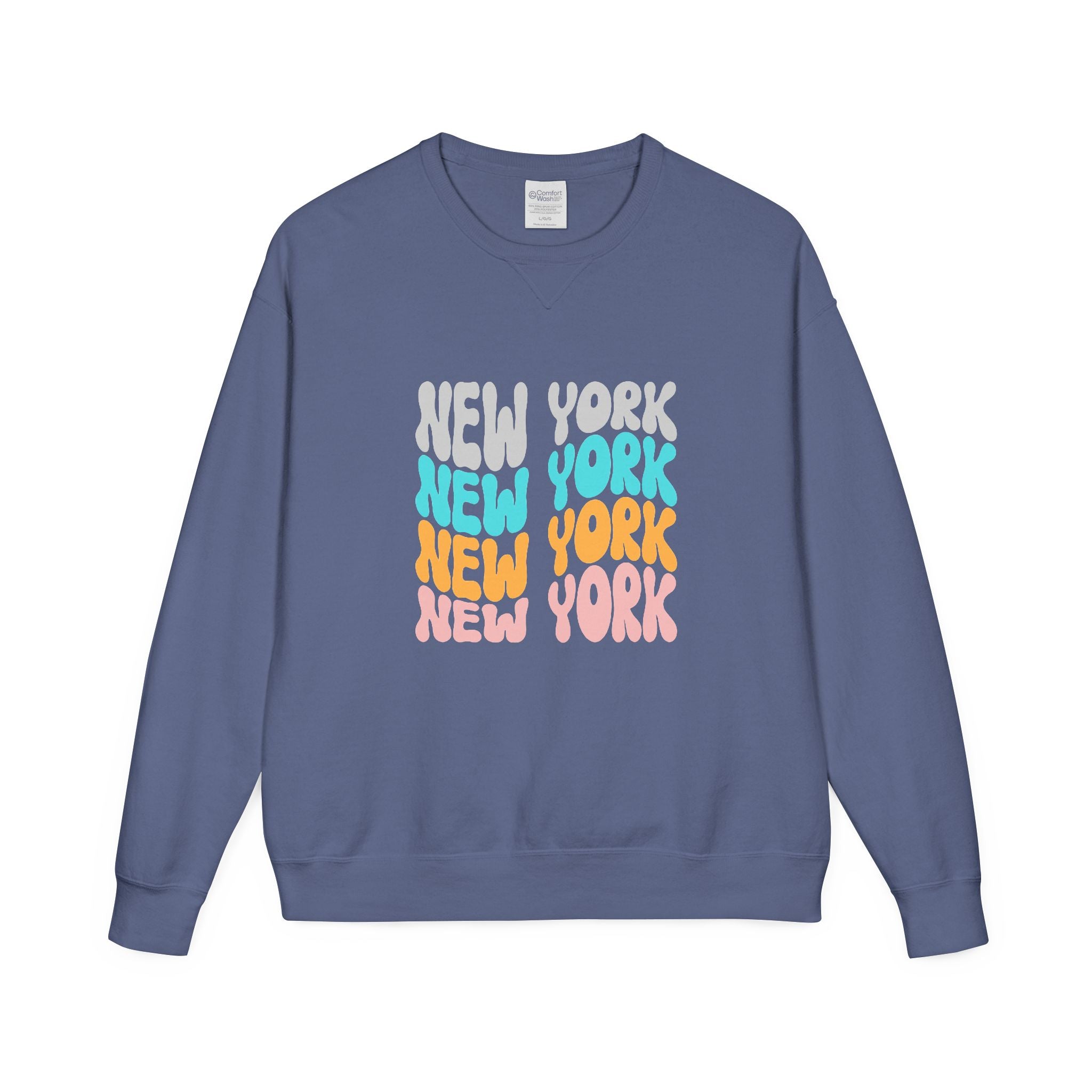 New York Retro Bubble Crewneck Sweatshirt