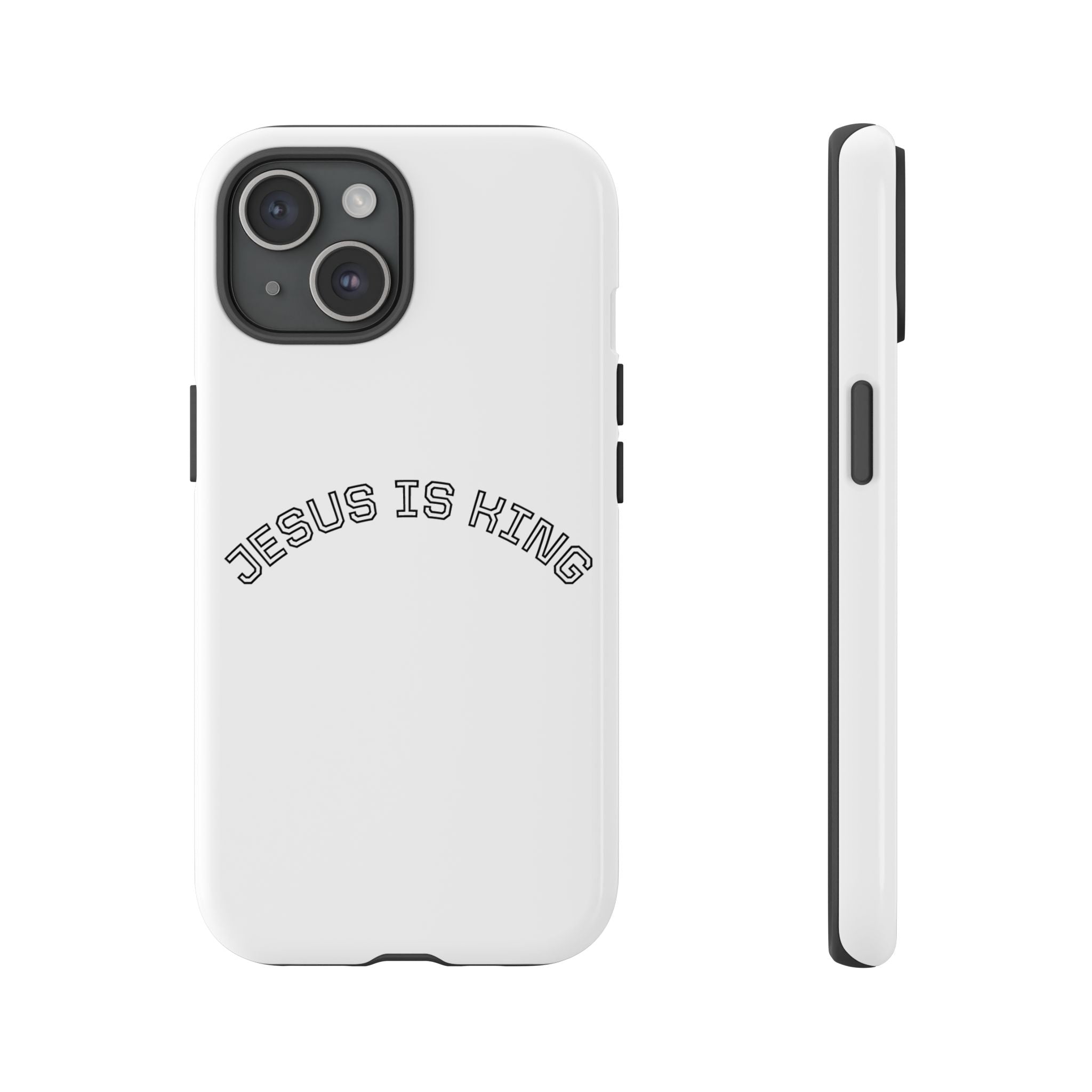 Phone Case — "Jesus Is King" Minimal Religious Protective Cover