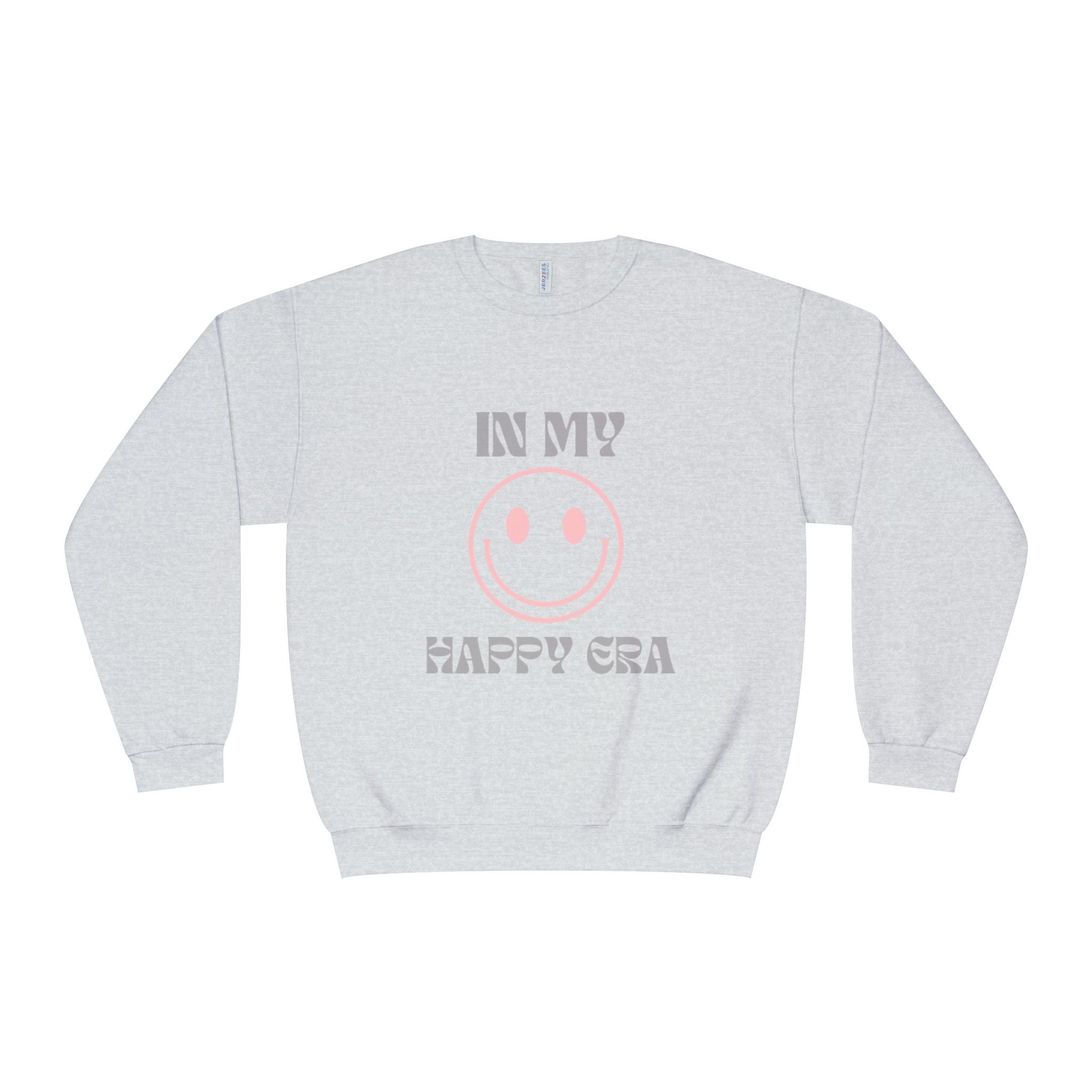 Happy Era Crewneck Sweatshirt — 'In My? Happy Era' Smiley Graphic