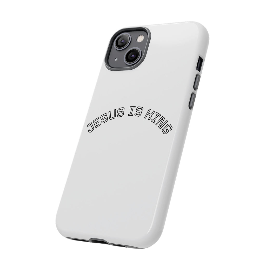 Phone Case — "Jesus Is King" Minimal Religious Protective Cover