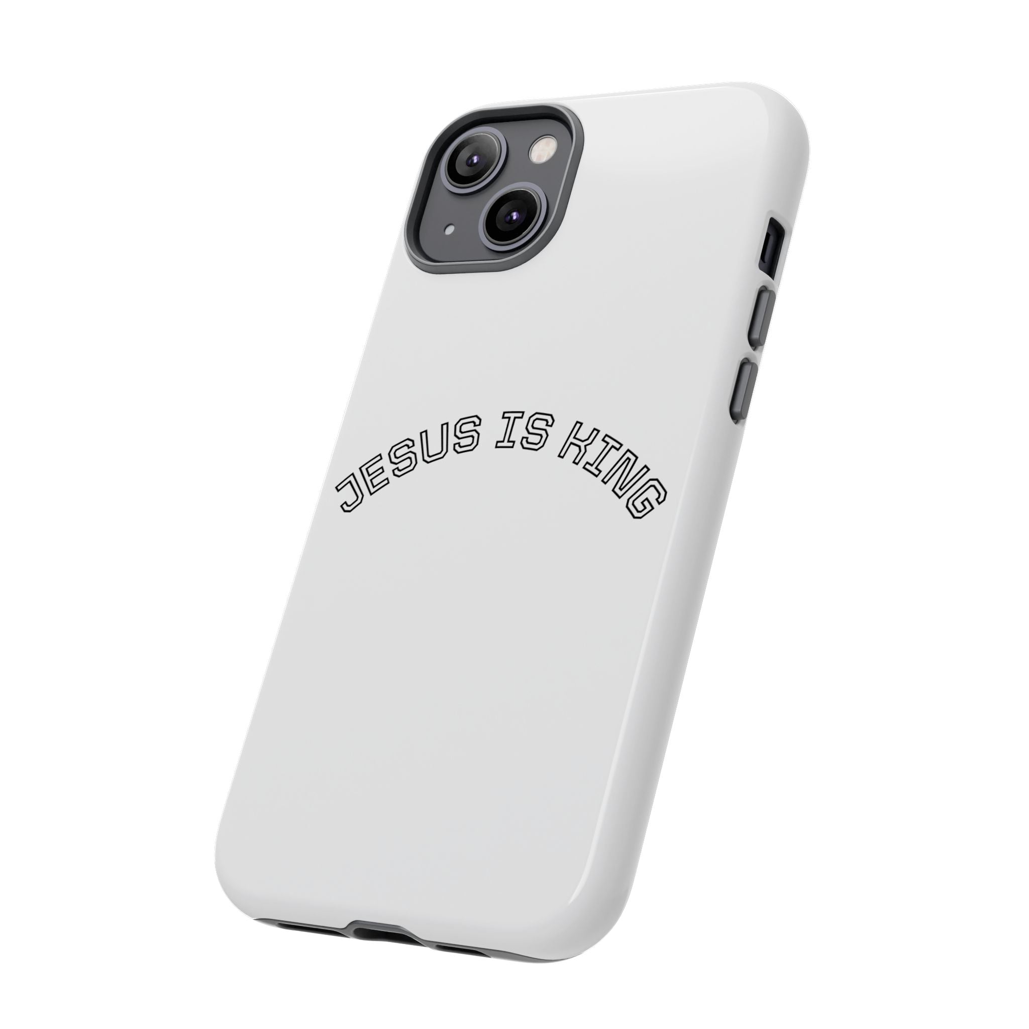 Phone Case — "Jesus Is King" Minimal Religious Protective Cover