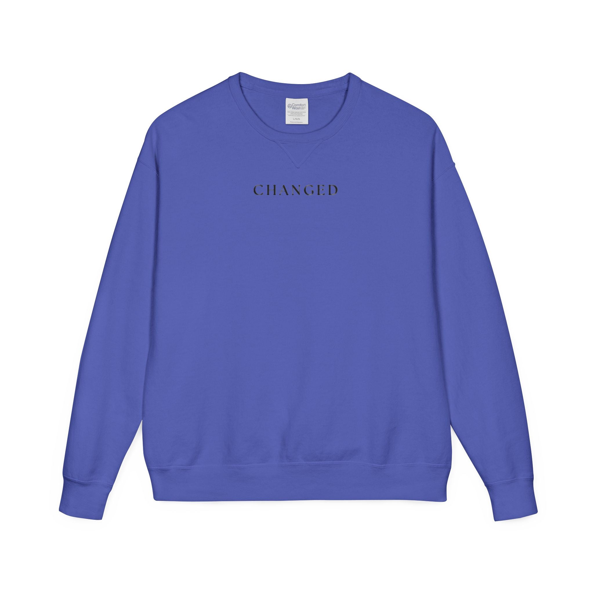 Changed Crewneck Sweatshirt — Minimal Inspirational Pullover