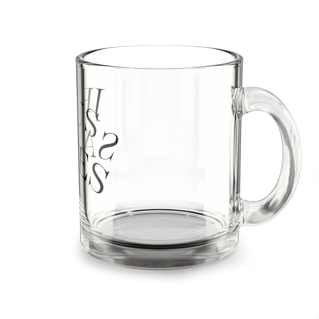 Jesus Saves 10oz Glass Mug — Clear Christian Coffee Cup