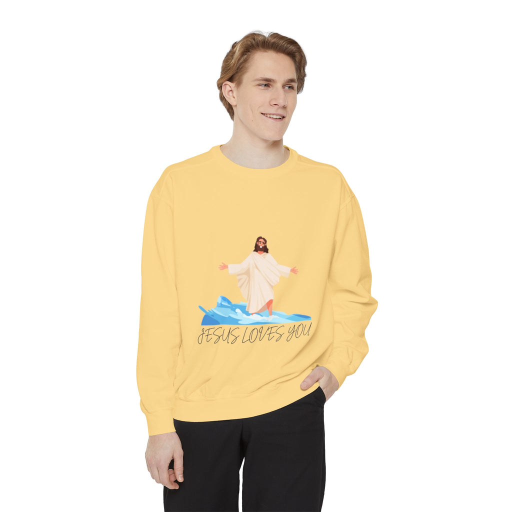 Jesus Loves You Sweatshirt — Christian Faith Graphic Crewneck