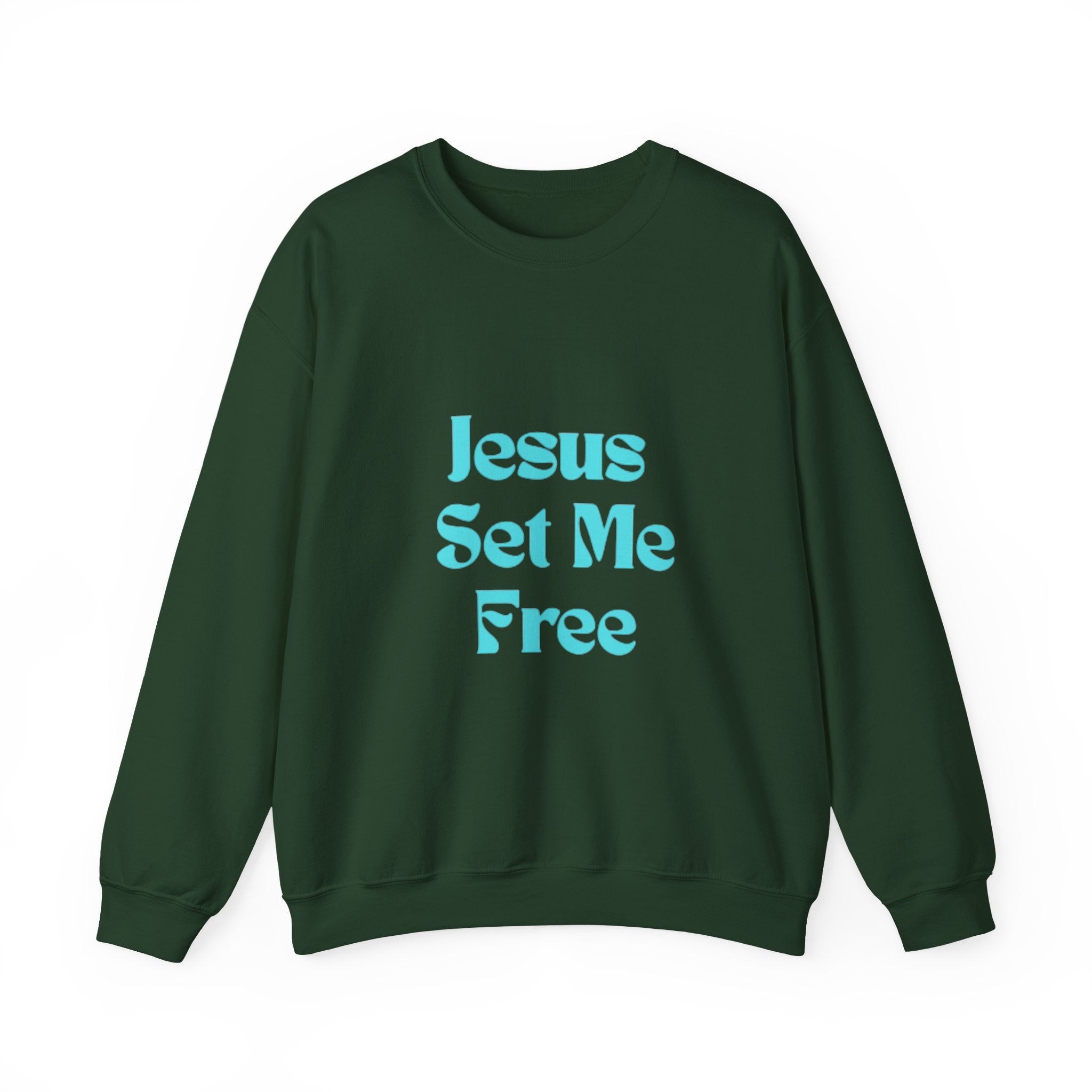 Jesus Set Me Free Sweatshirt - Christian Faith Crewneck