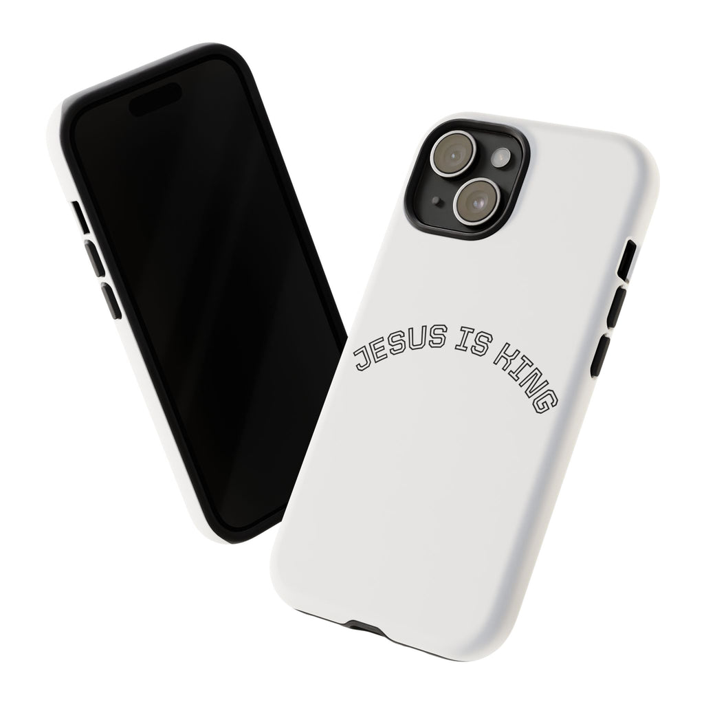 Phone Case — "Jesus Is King" Minimal Religious Protective Cover