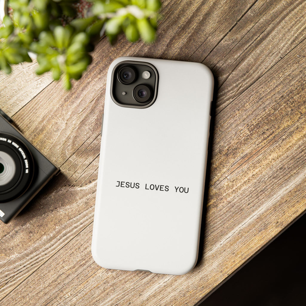 Jesus Loves You Tough Phone Case