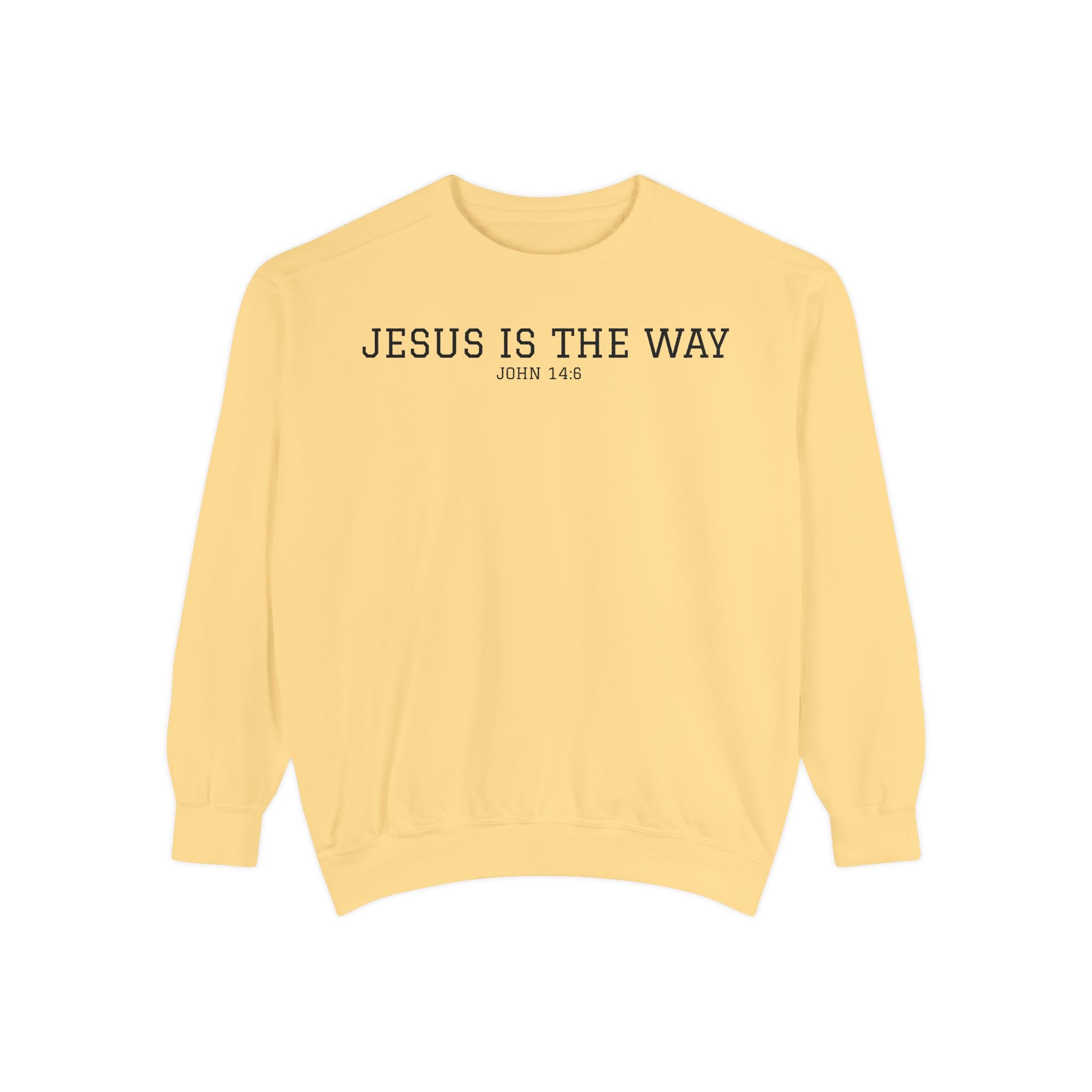 Jesus Is The Way Sweatshirt — Faith-Based Crewneck (John 14:6)