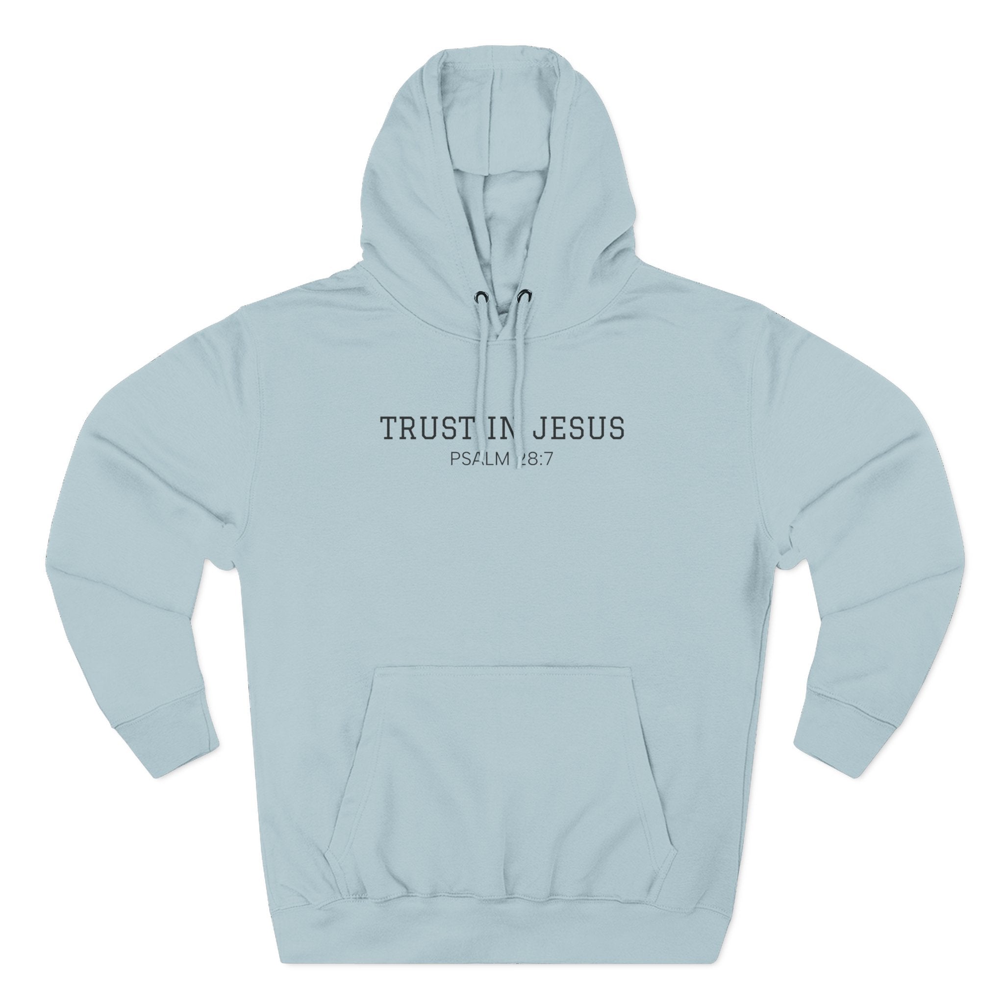 Trust in Jesus  Men's Hoodie — Minimal Christian Faith Pullover