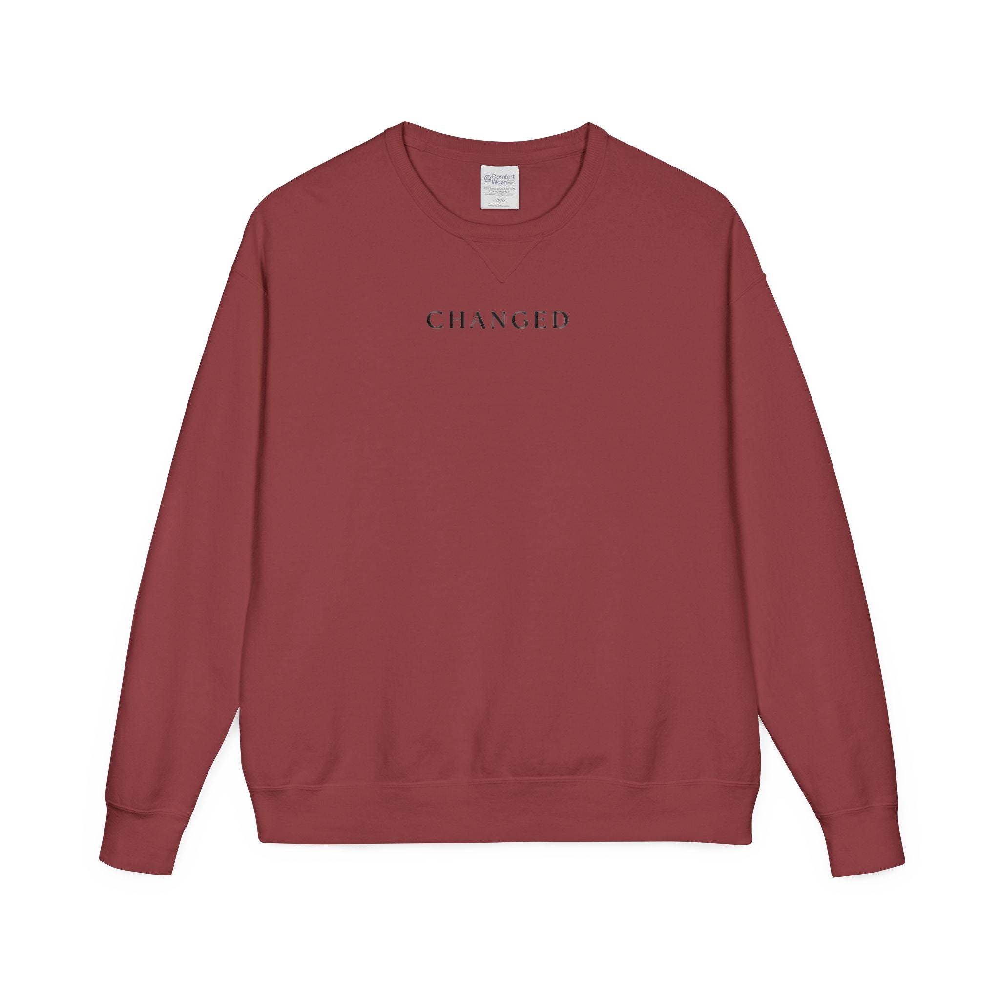 Changed Crewneck Sweatshirt — Minimal Inspirational Pullover